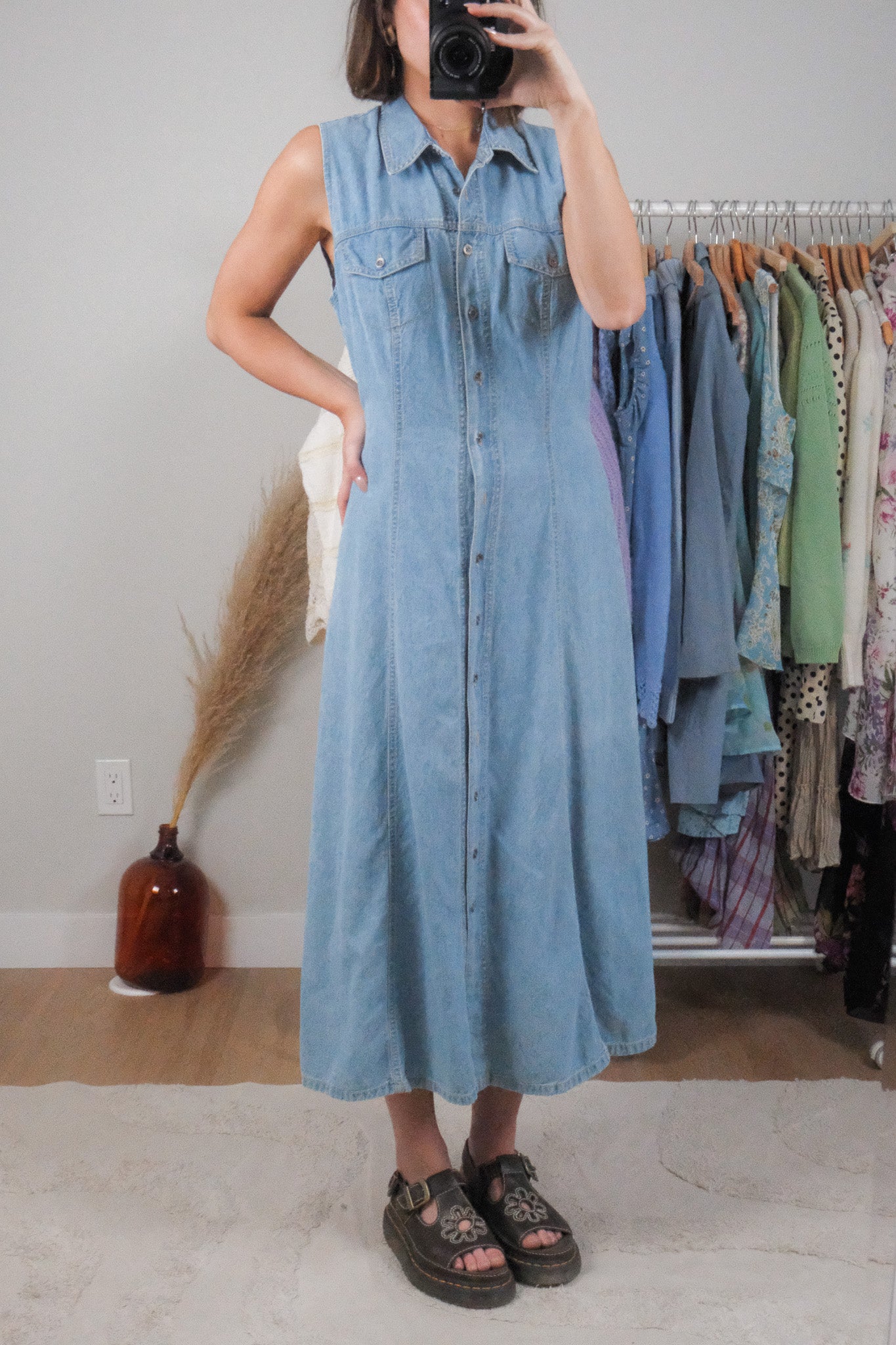 Made in Canada x Vintage x Denim Maxi Dress (8)
