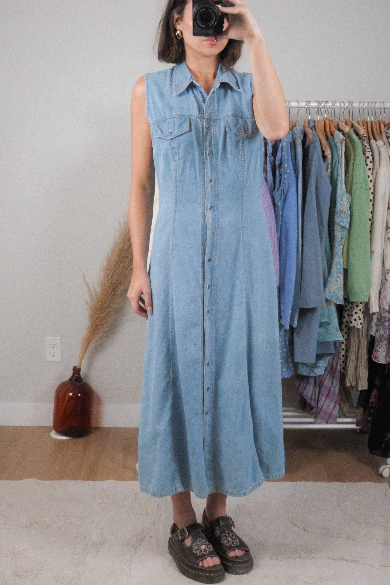 Made in Canada x Vintage x Denim Maxi Dress (8)