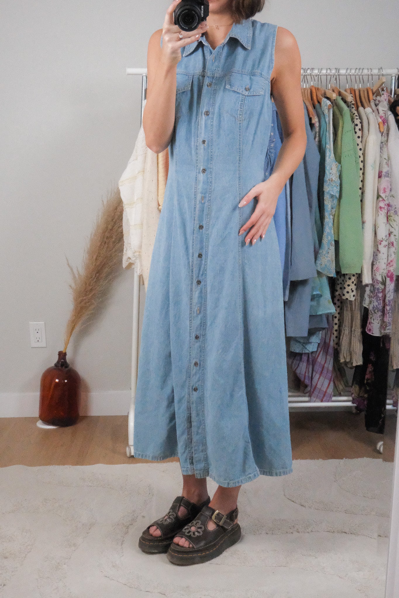 Made in Canada x Vintage x Denim Maxi Dress (8)