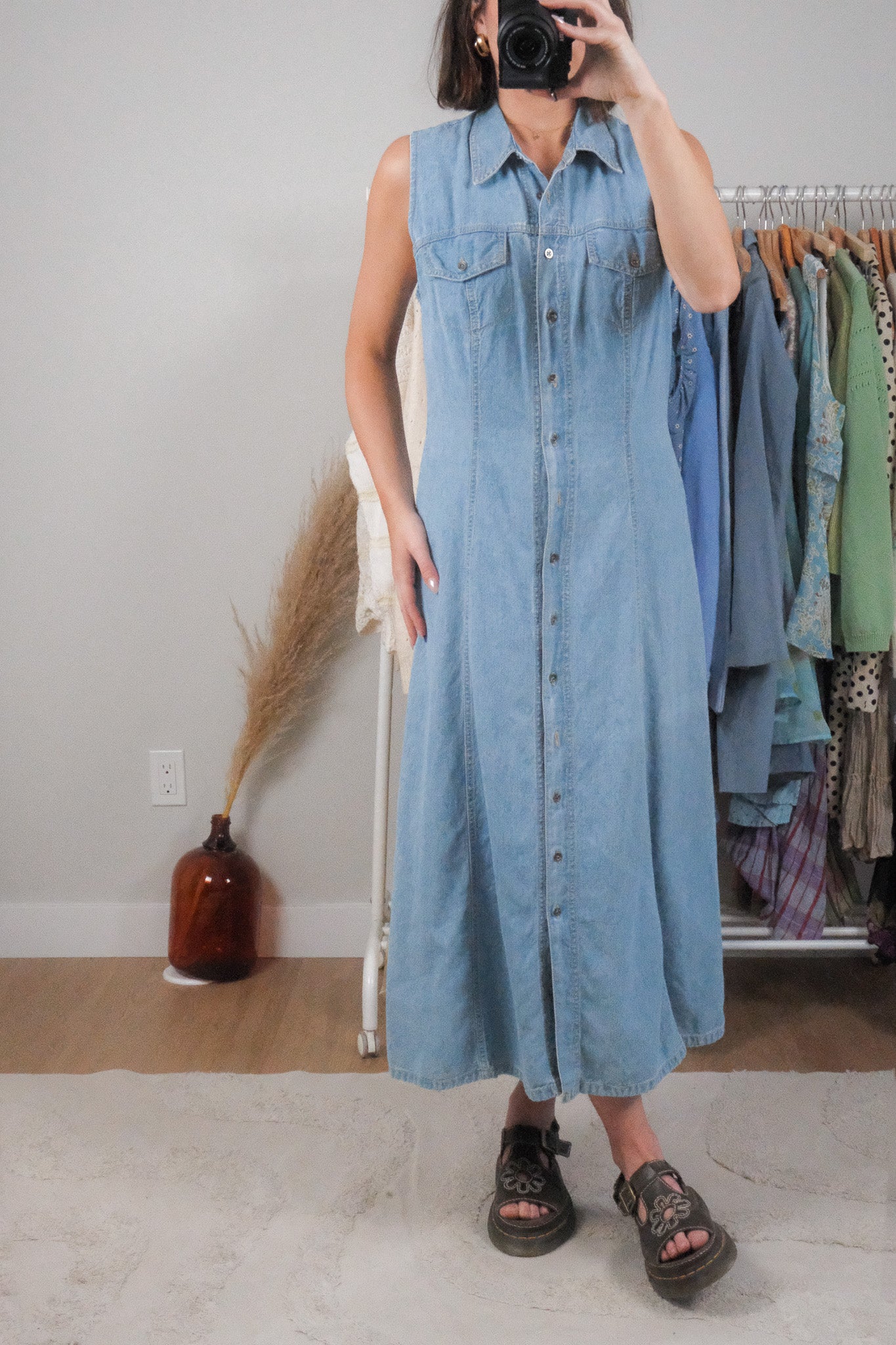Made in Canada x Vintage x Denim Maxi Dress (8)