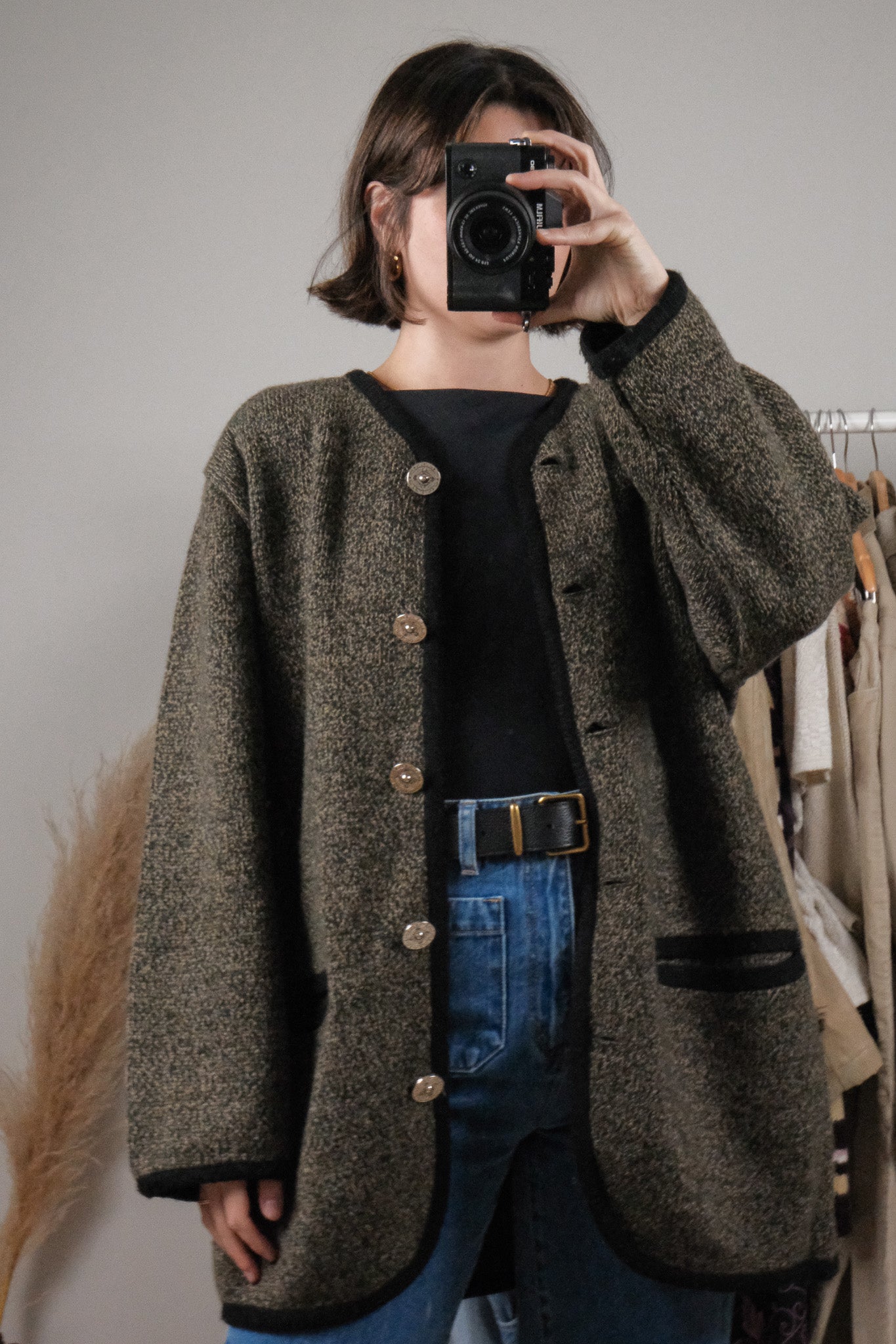 Made in Canada x Vintage x Tundra Wool Blend Cardigan (L/XL)