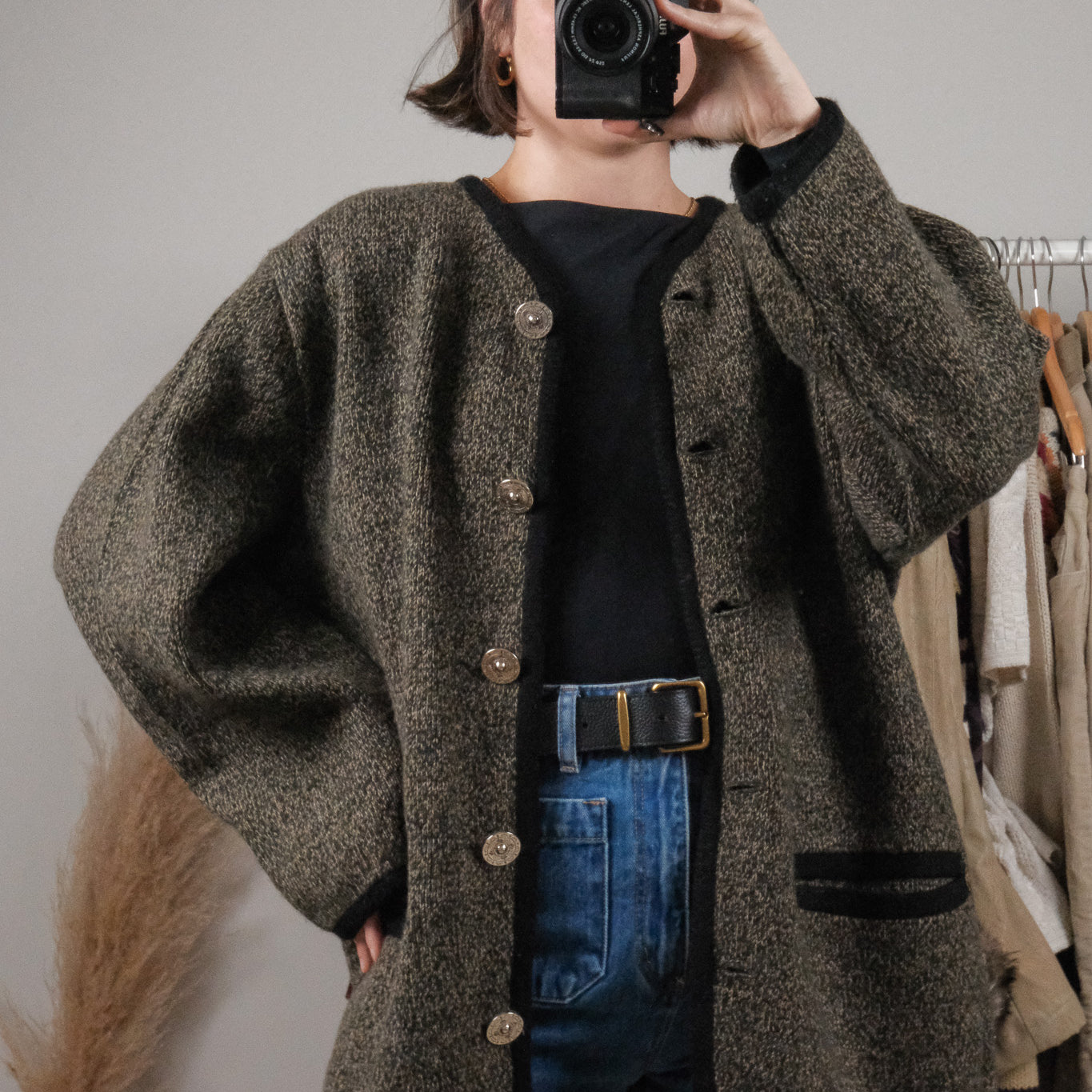 Made in Canada x Vintage x Tundra Wool Blend Cardigan (L/XL)