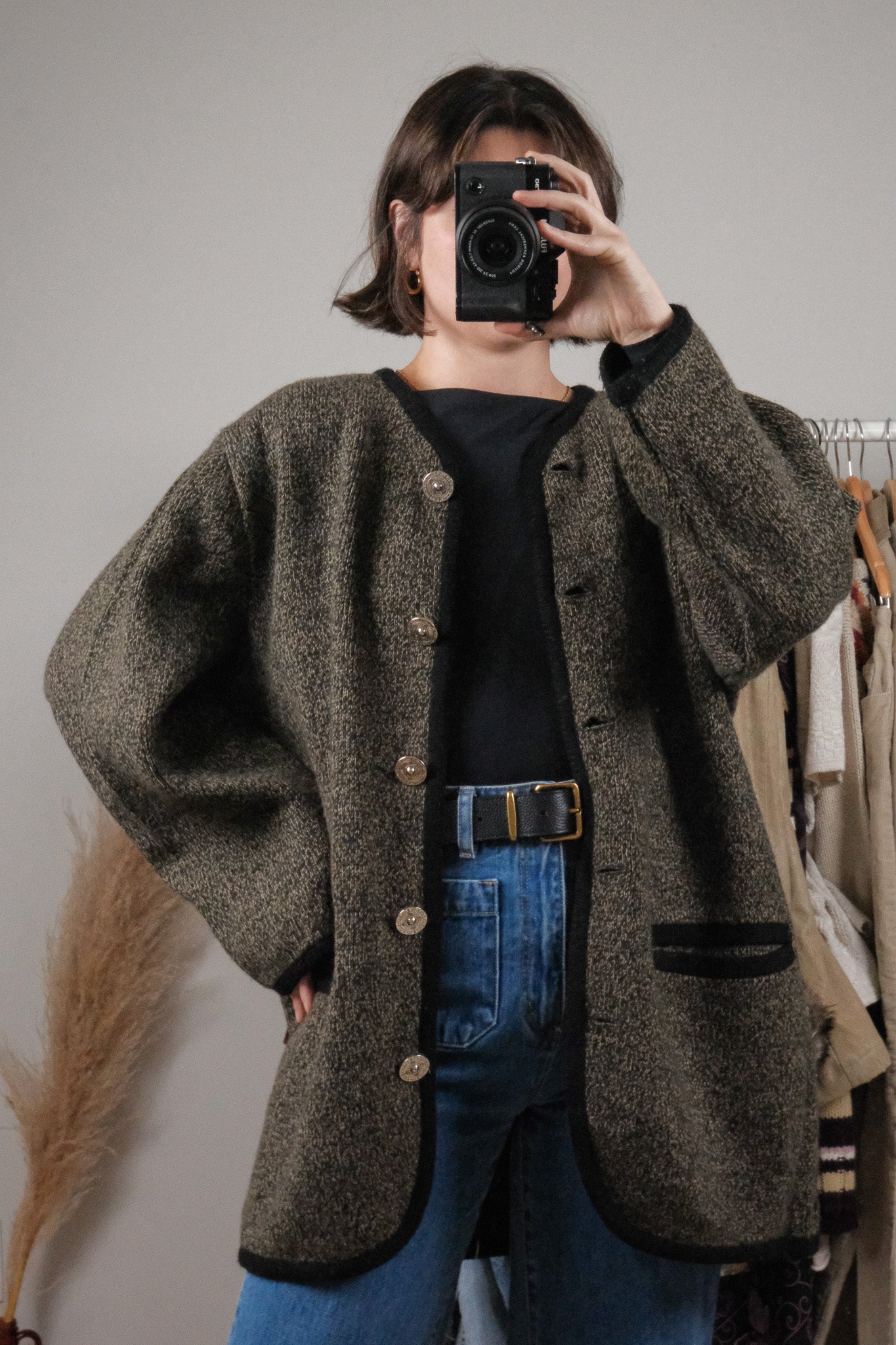 Made in Canada x Vintage x Tundra Wool Blend Cardigan (L/XL)