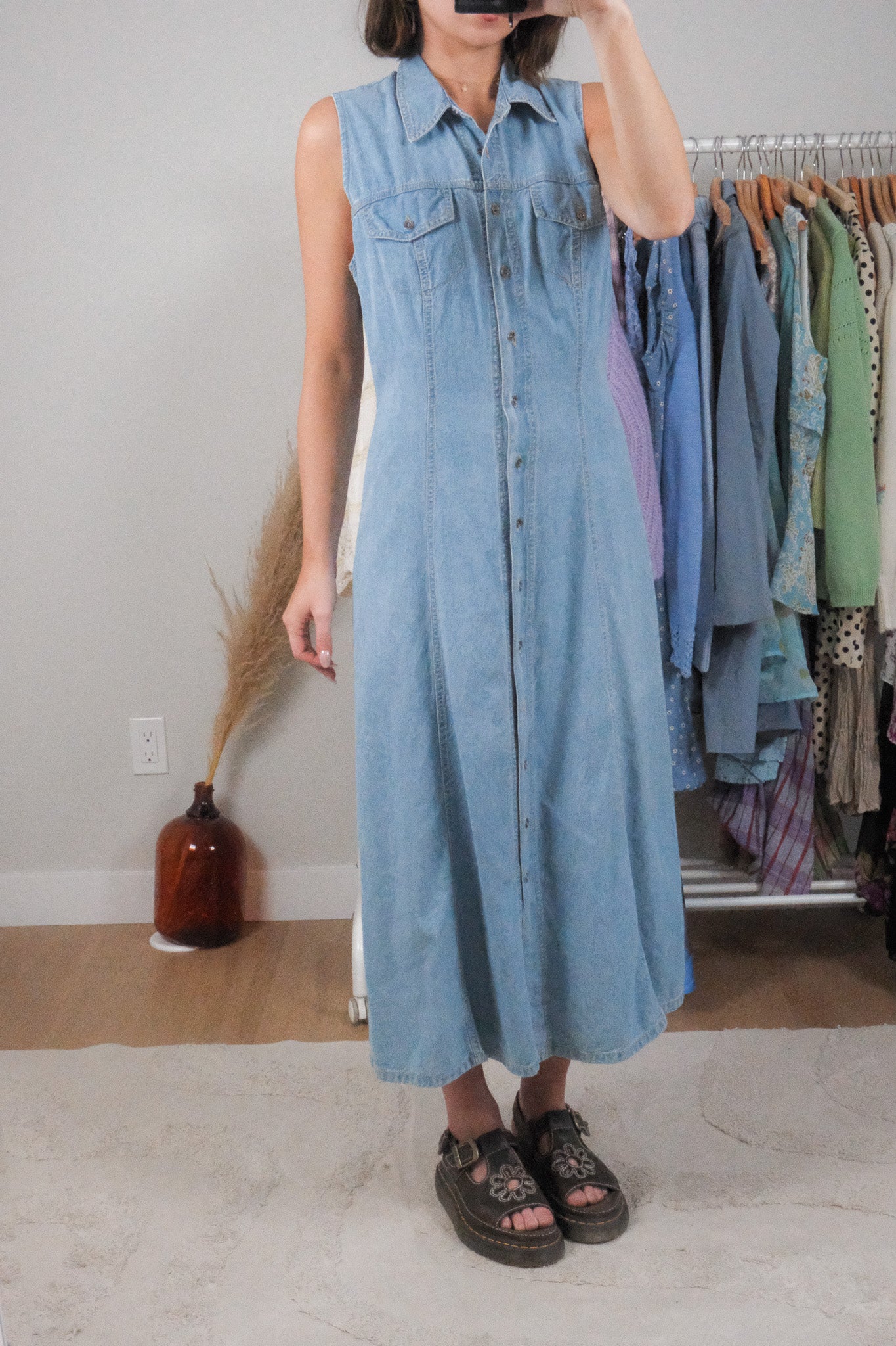 Made in Canada x Vintage x Denim Maxi Dress (8)