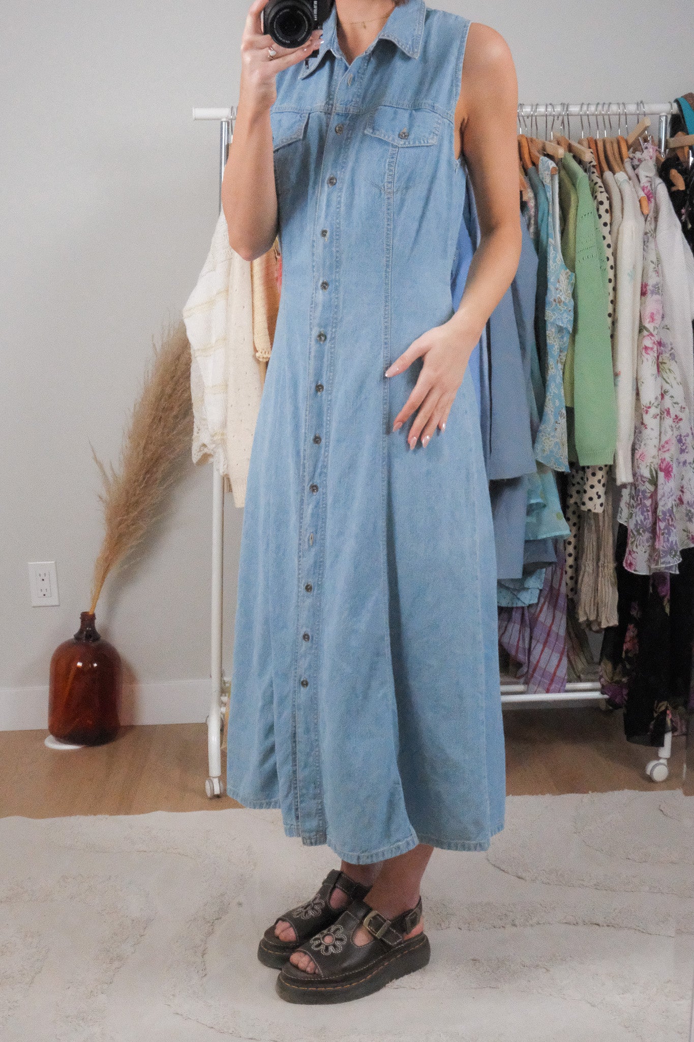 Made in Canada x Vintage x Denim Maxi Dress (8)