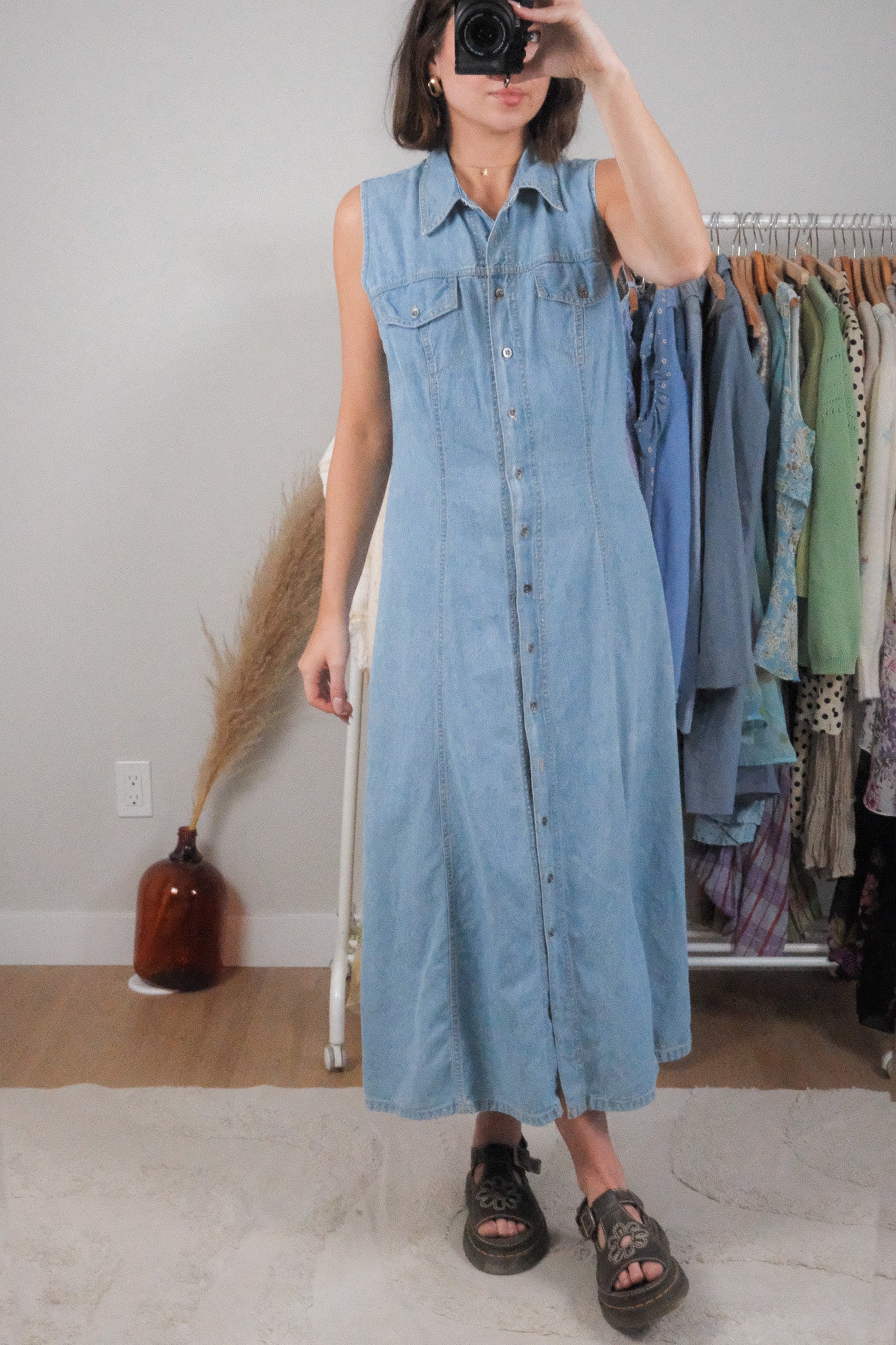 Made in Canada x Vintage x Denim Maxi Dress (8)