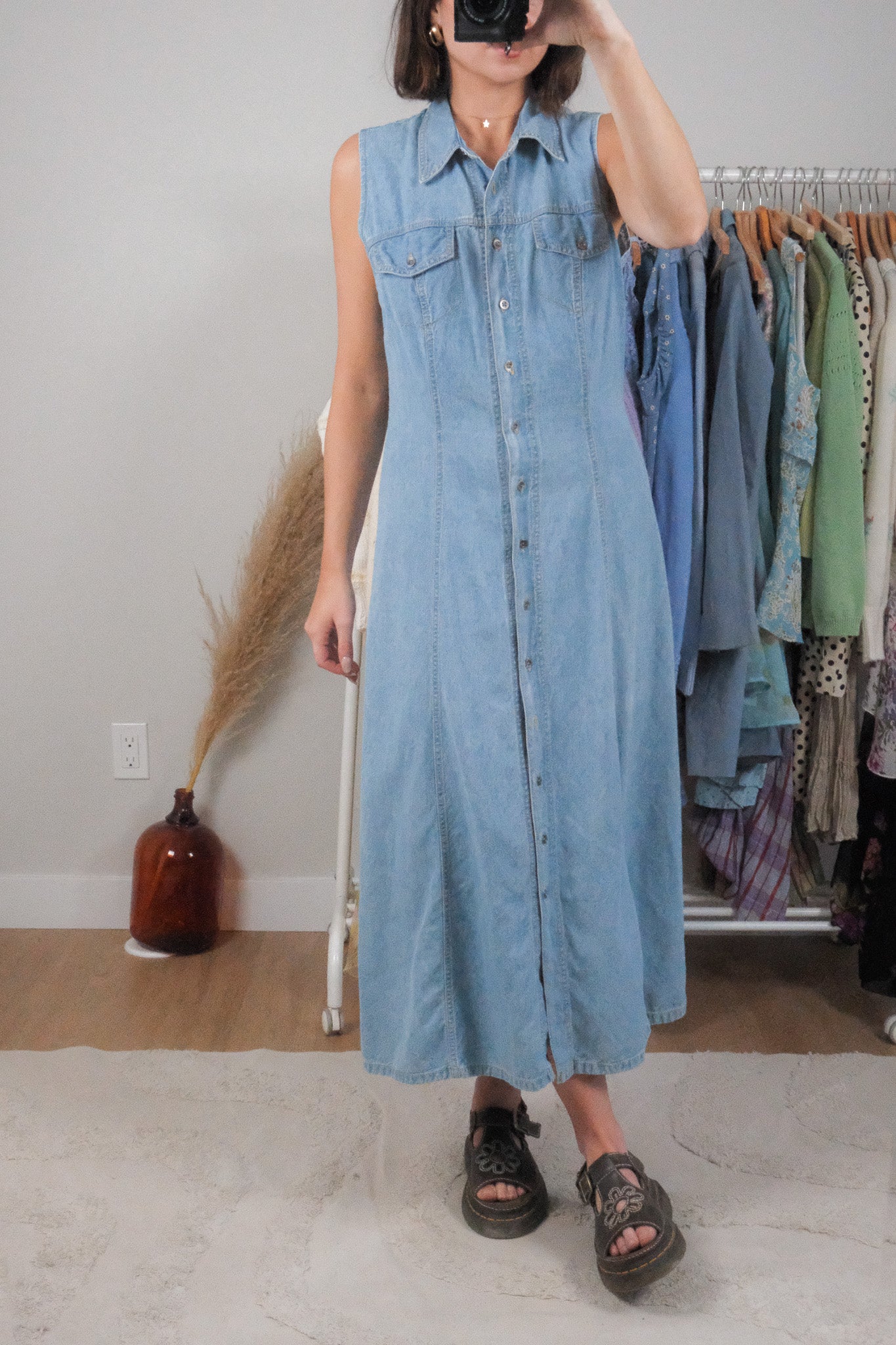 Made in Canada x Vintage x Denim Maxi Dress (8)