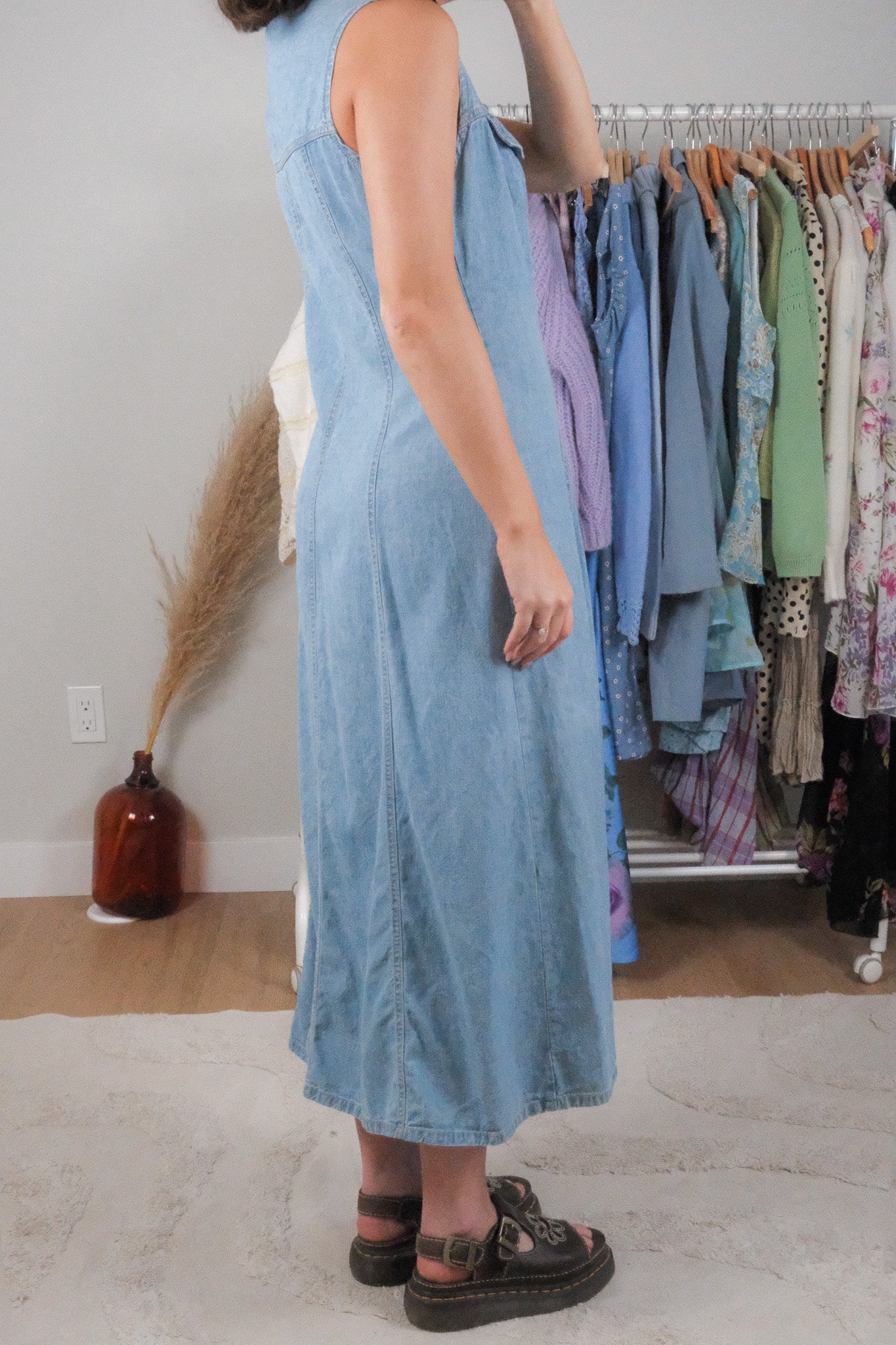 Made in Canada x Vintage x Denim Maxi Dress (8)