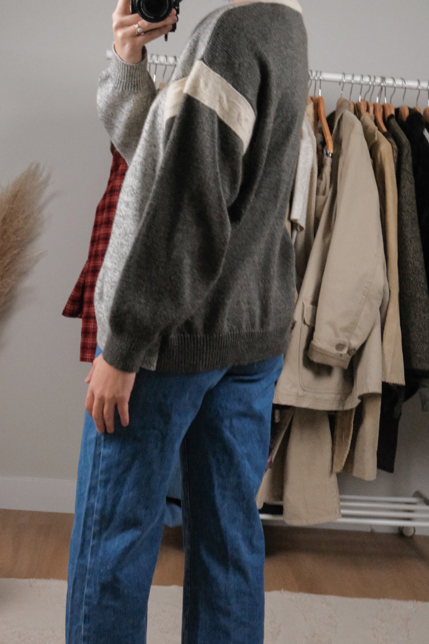 Vintage x Wool Blend Textured Cardigan (M/L)