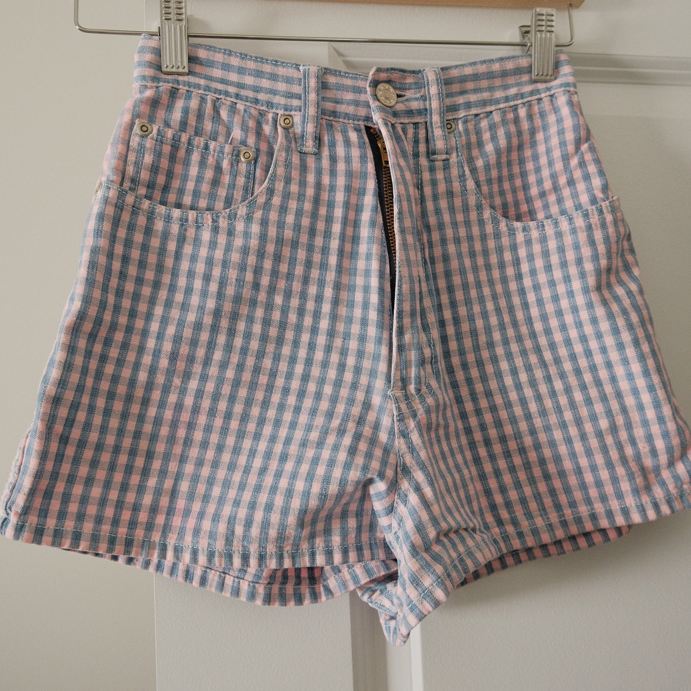 Vintage x Cotton Gingham Shorts (00)