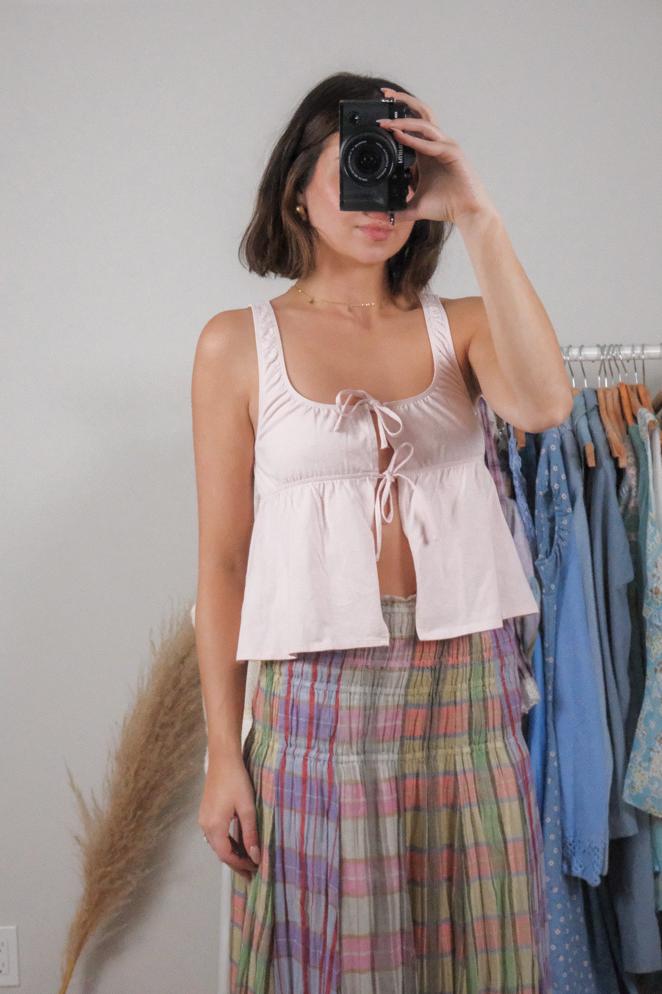 Aritzia x Cotton Tie Tank (S)