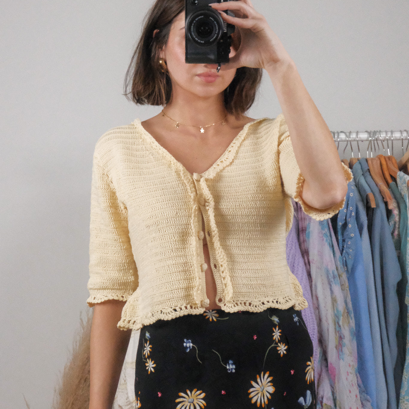 Vintage x Cotton Cropped Knit (M)