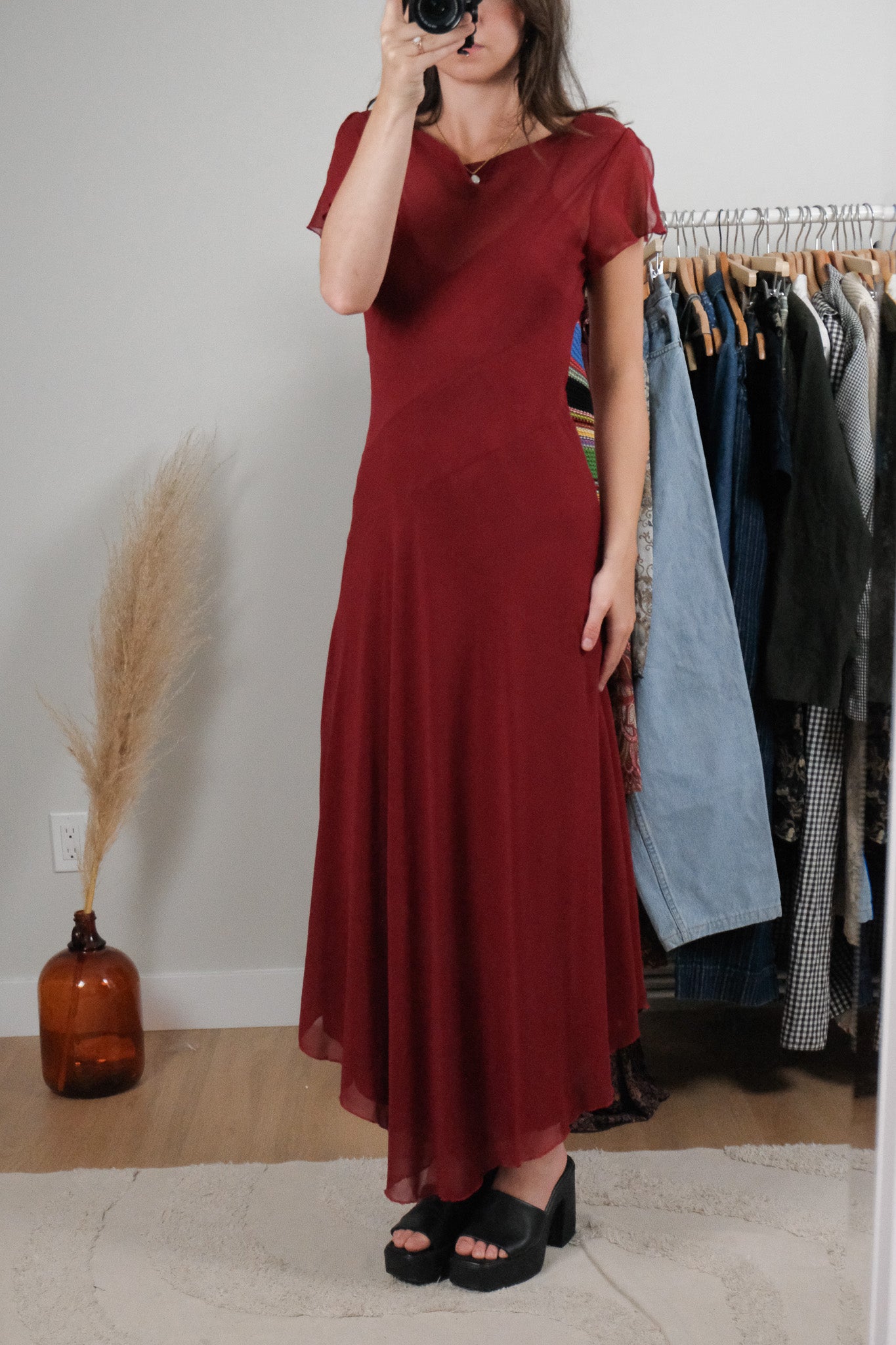 Vintage x Chiffon Maxi Dress (6)