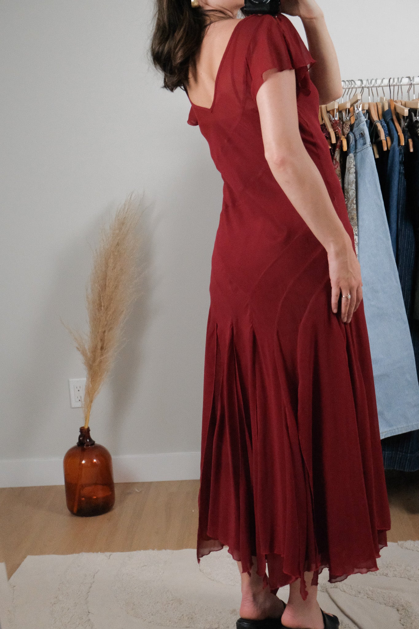 Vintage x Chiffon Maxi Dress (6)