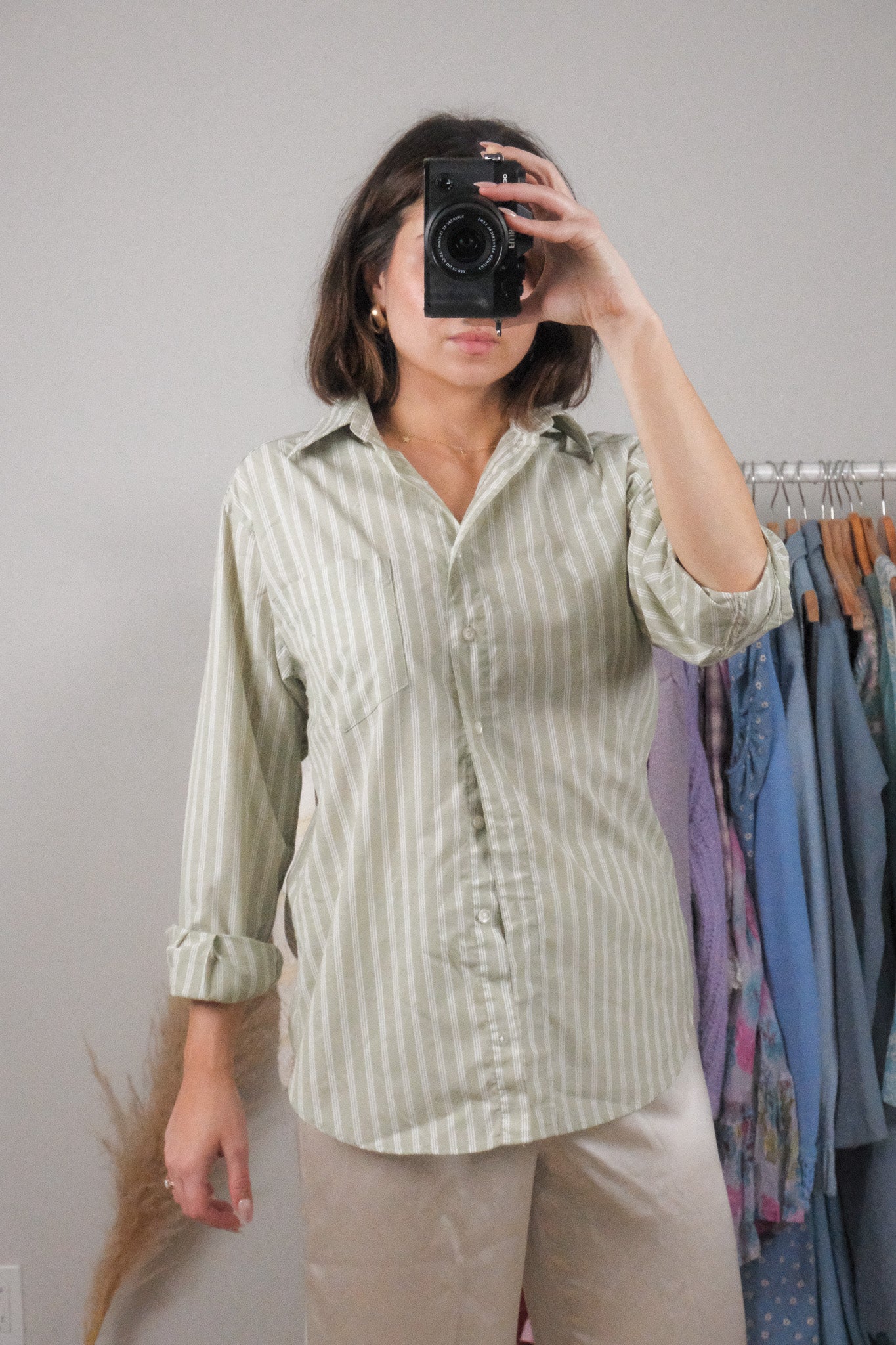 Vintage x Striped Button Down (S)