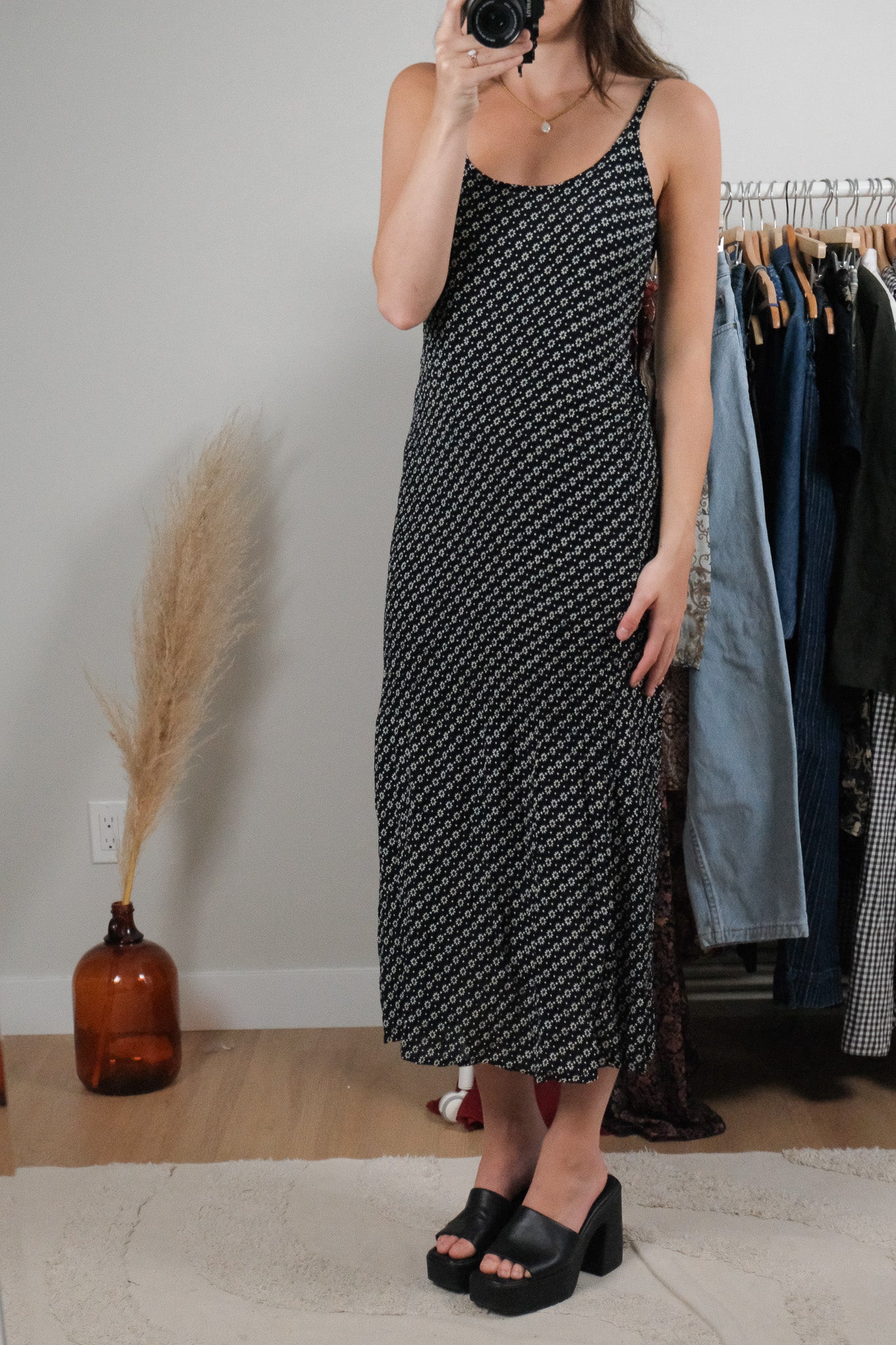 Vintage x Floral Maxi Dress (S)