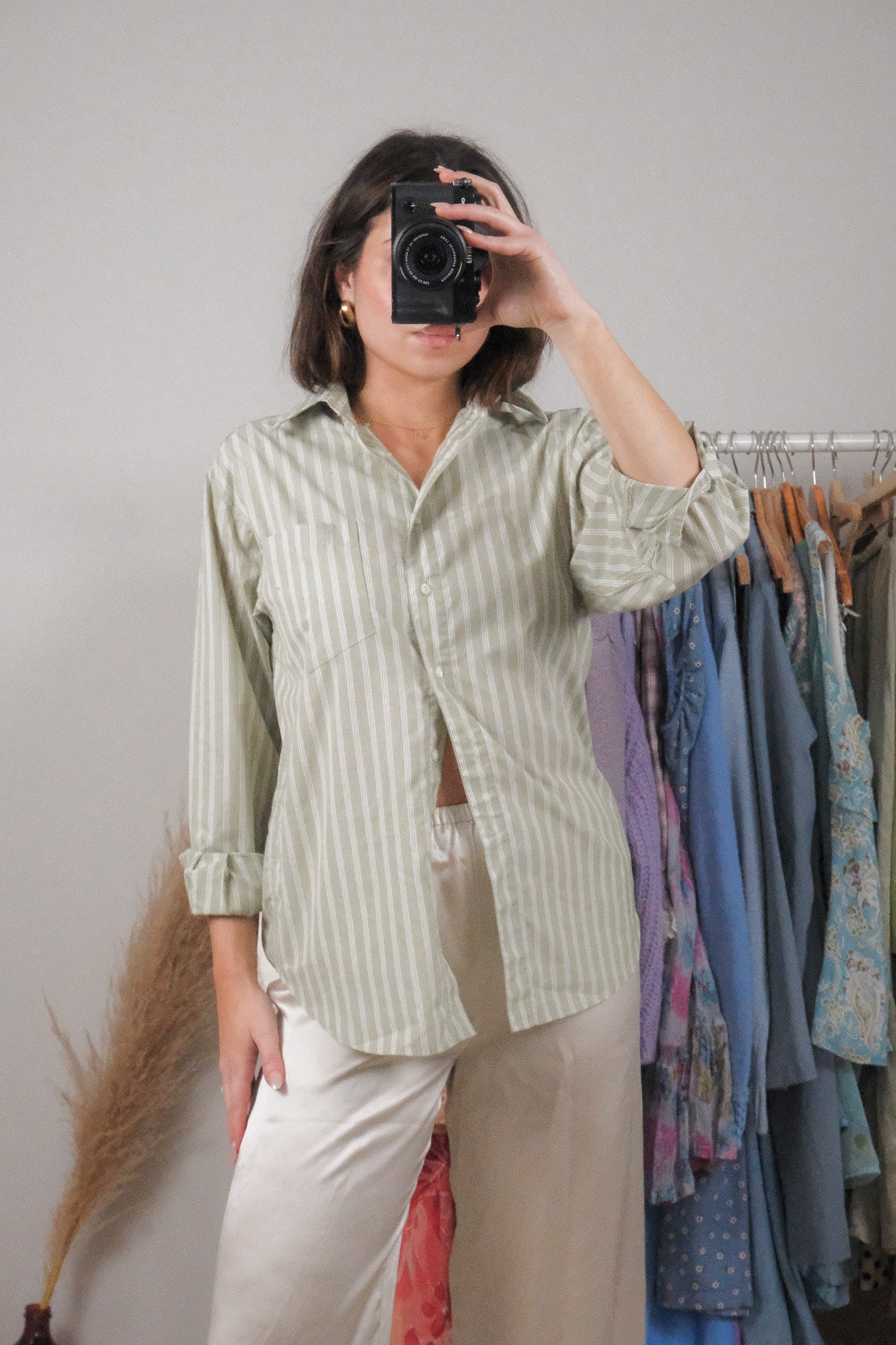 Vintage x Striped Button Down (S)