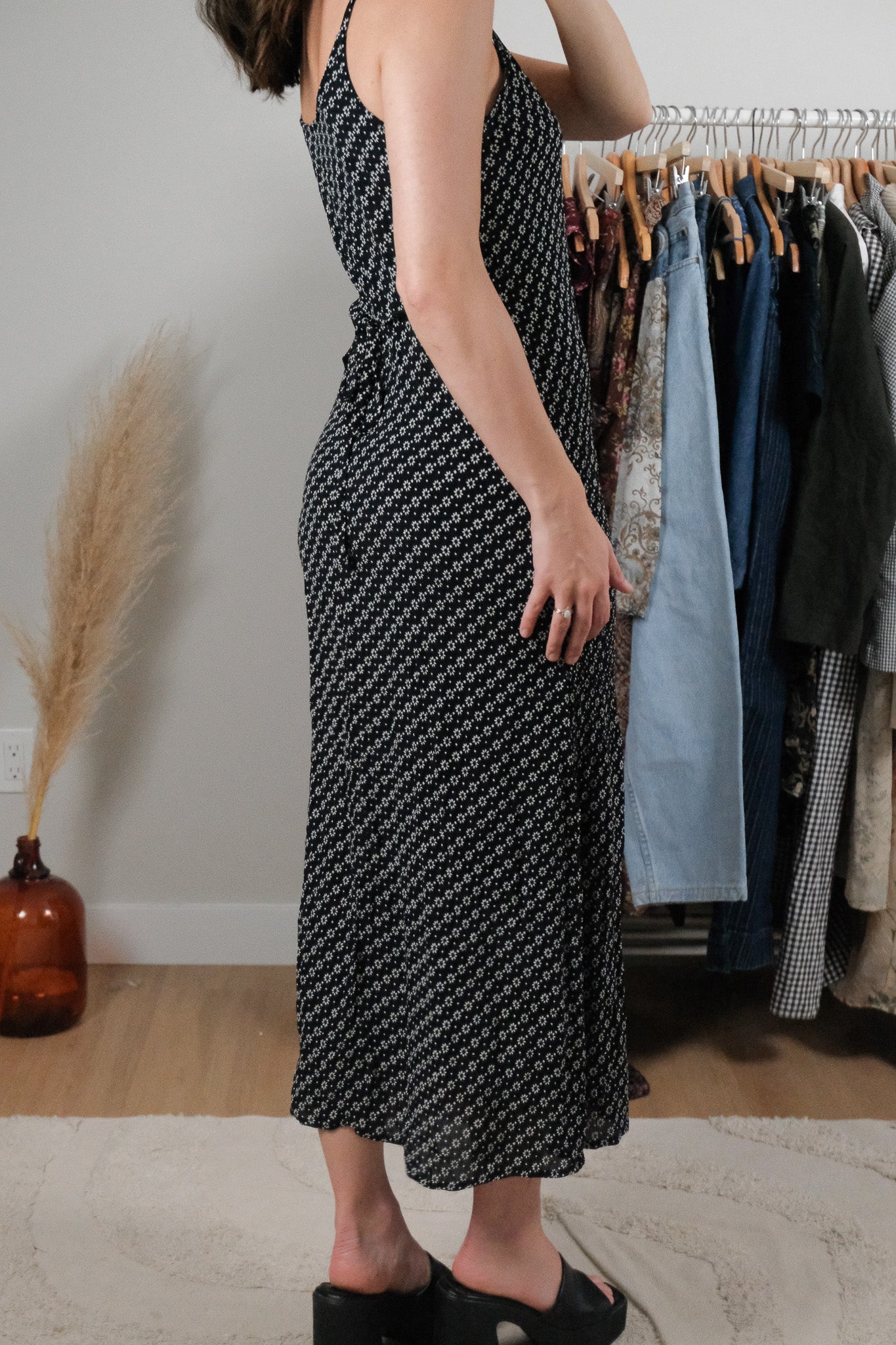 Vintage x Floral Maxi Dress (S)