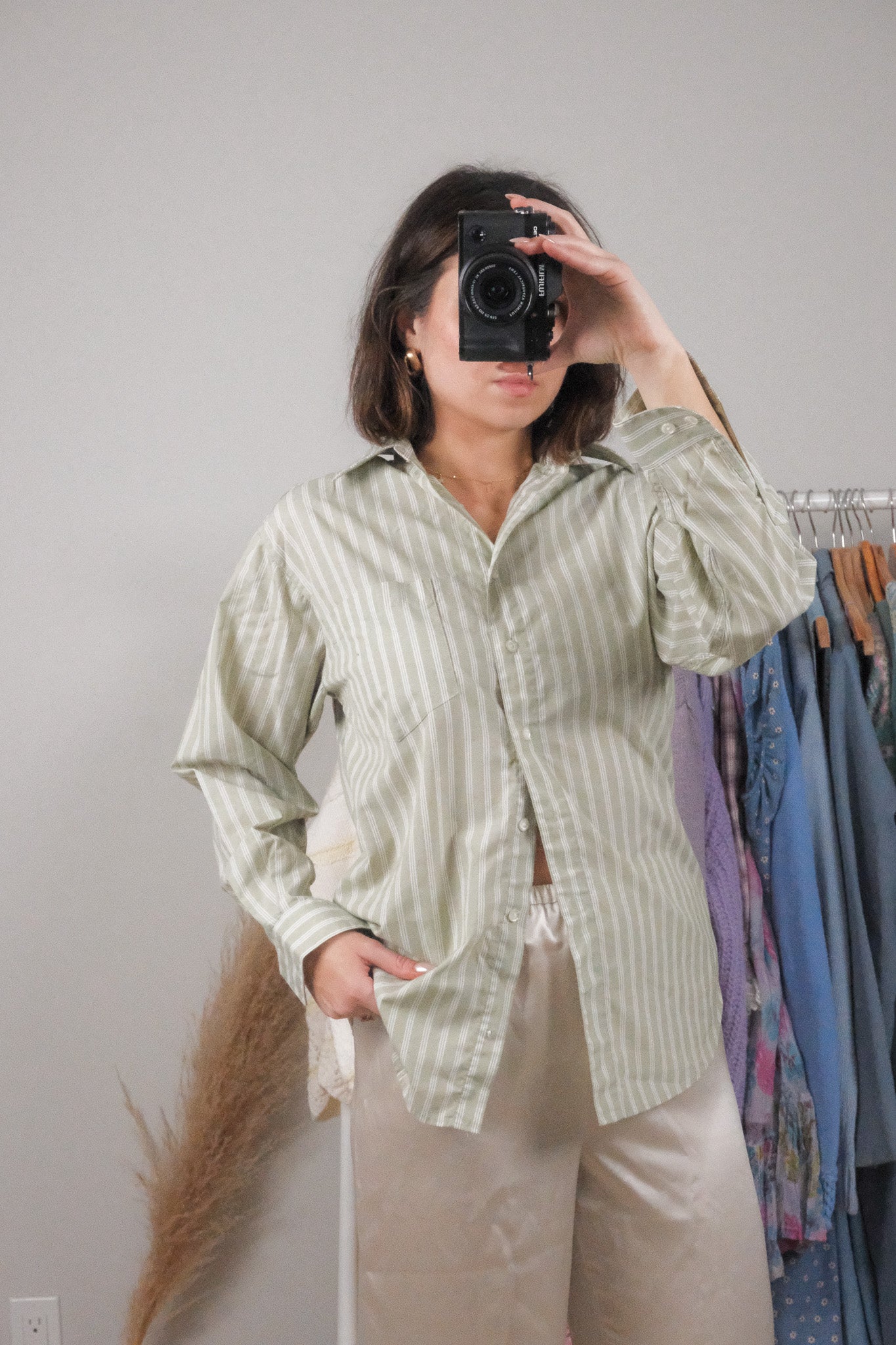 Vintage x Striped Button Down (S)