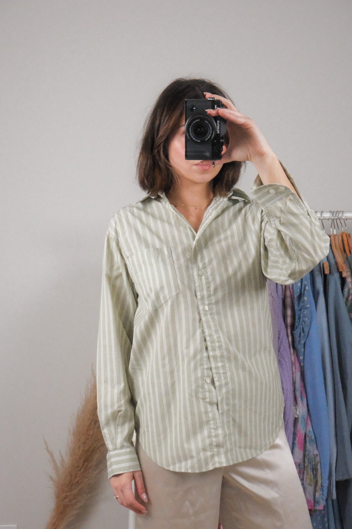 Vintage x Striped Button Down (S)