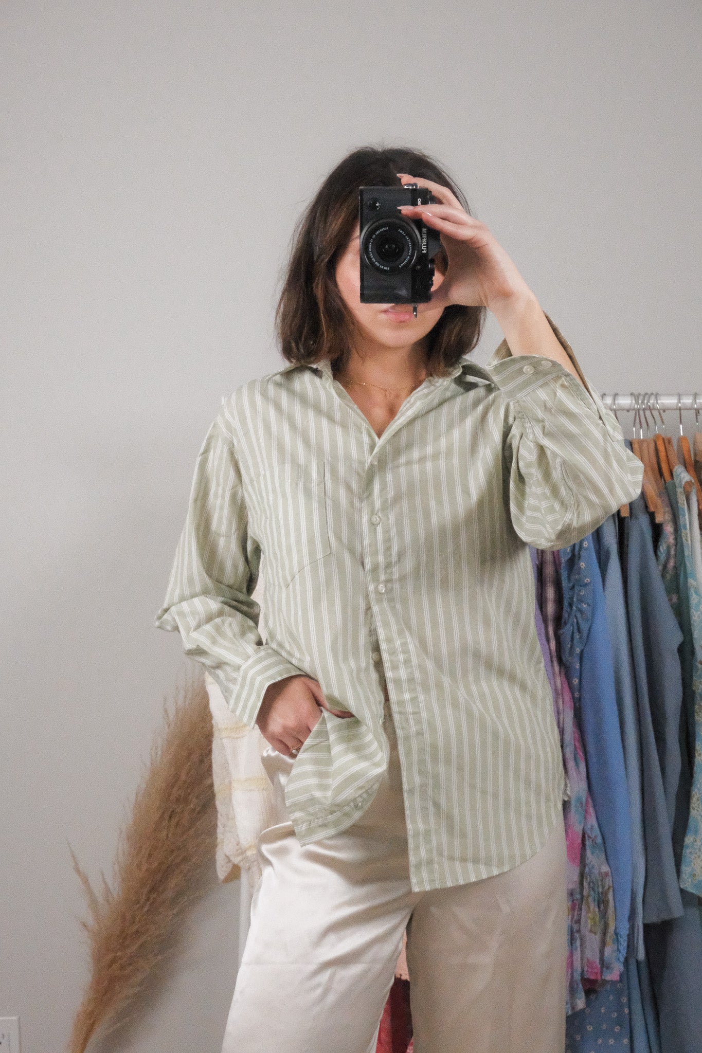 Vintage x Striped Button Down (S)