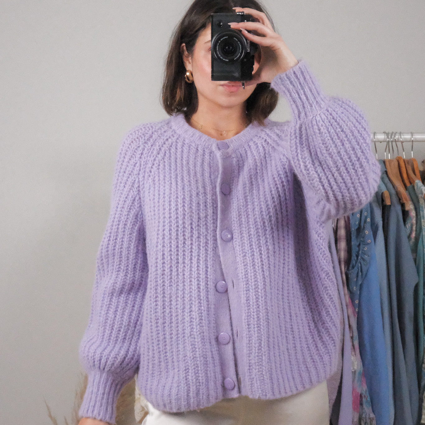 Sézane x Emile Wool/Alpaca Blend Chunky Cardigan (S/M)