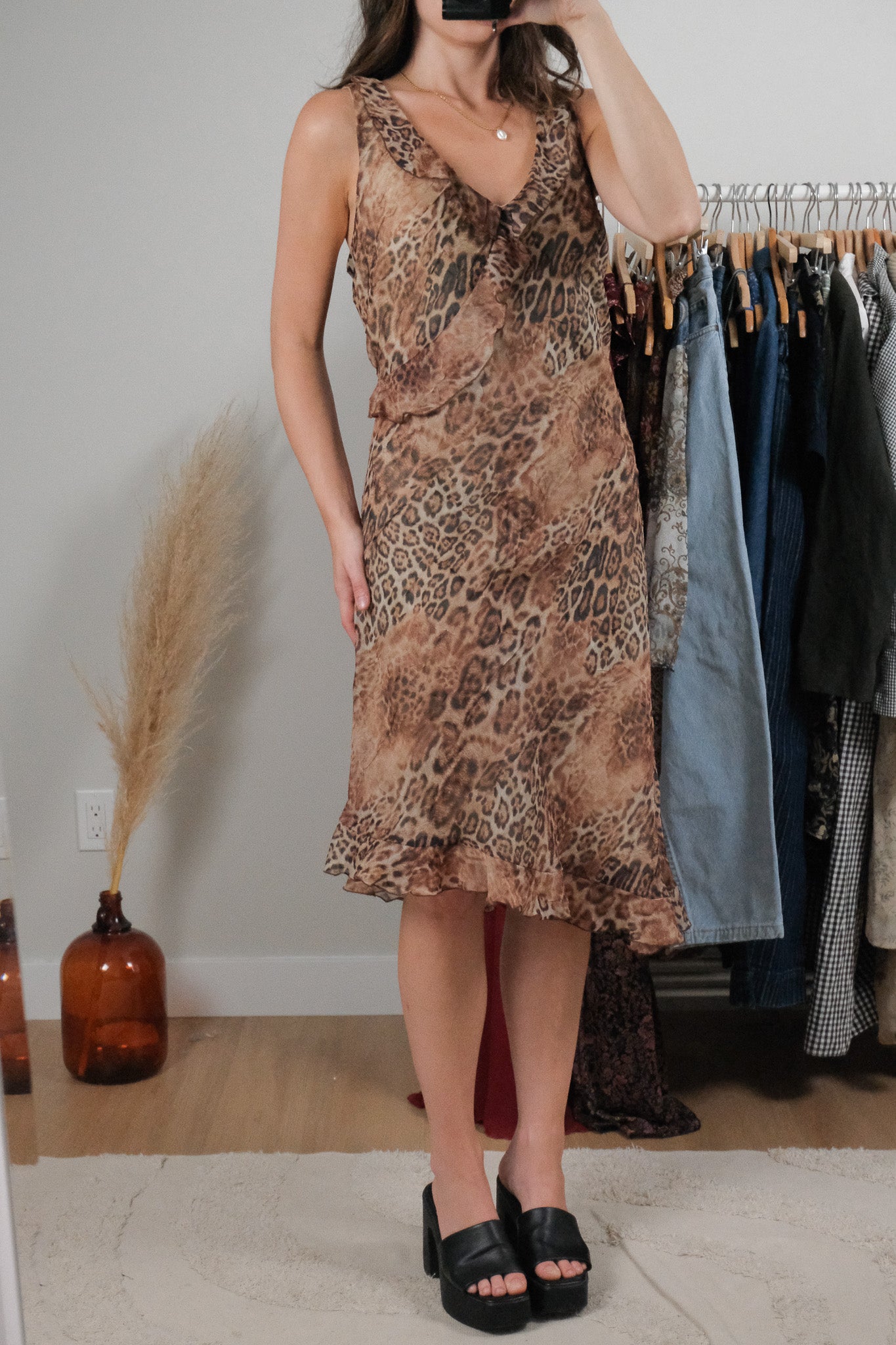Made in Canada x Vintage x Animal Print Dress (12/14)