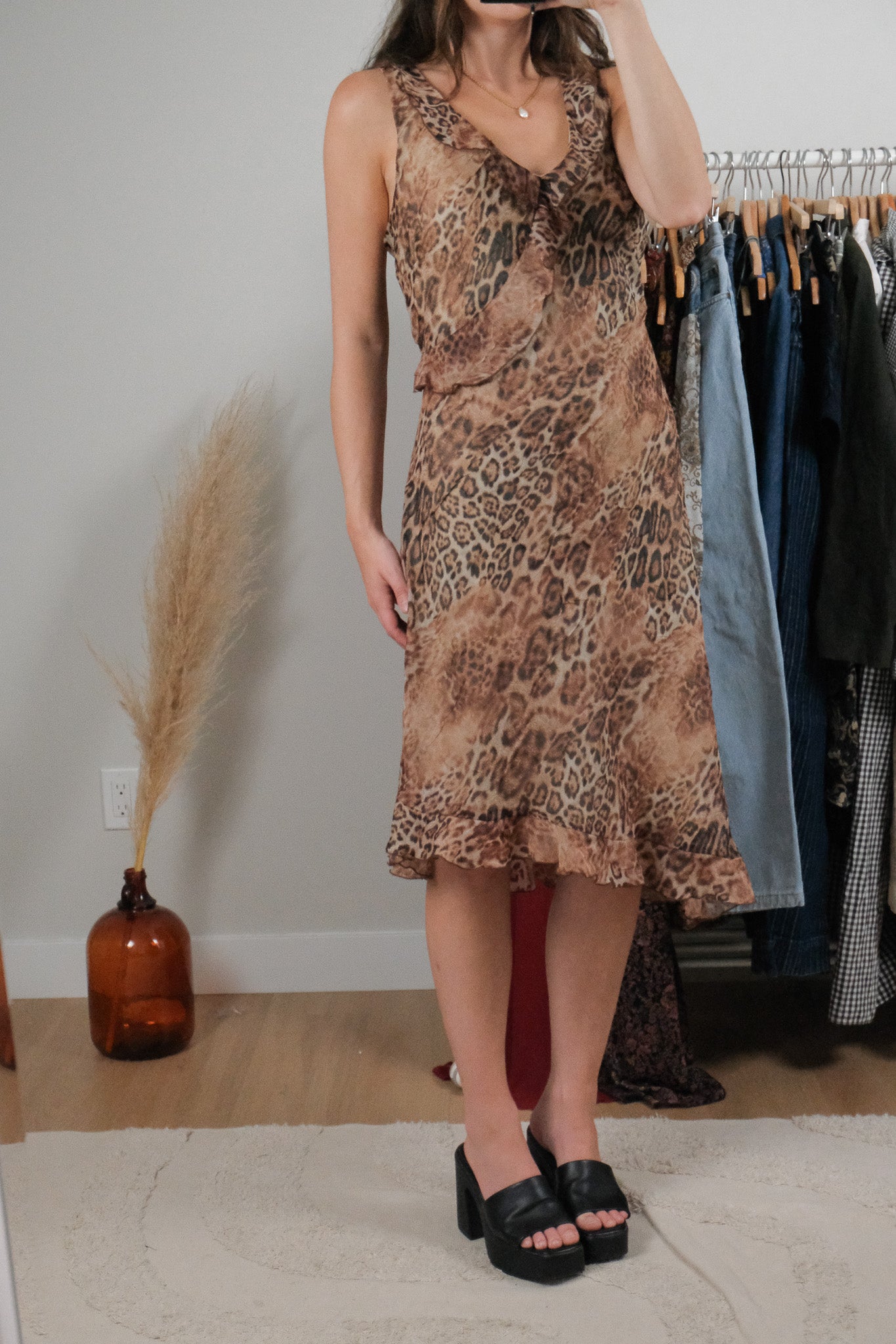 Made in Canada x Vintage x Animal Print Dress (12/14)