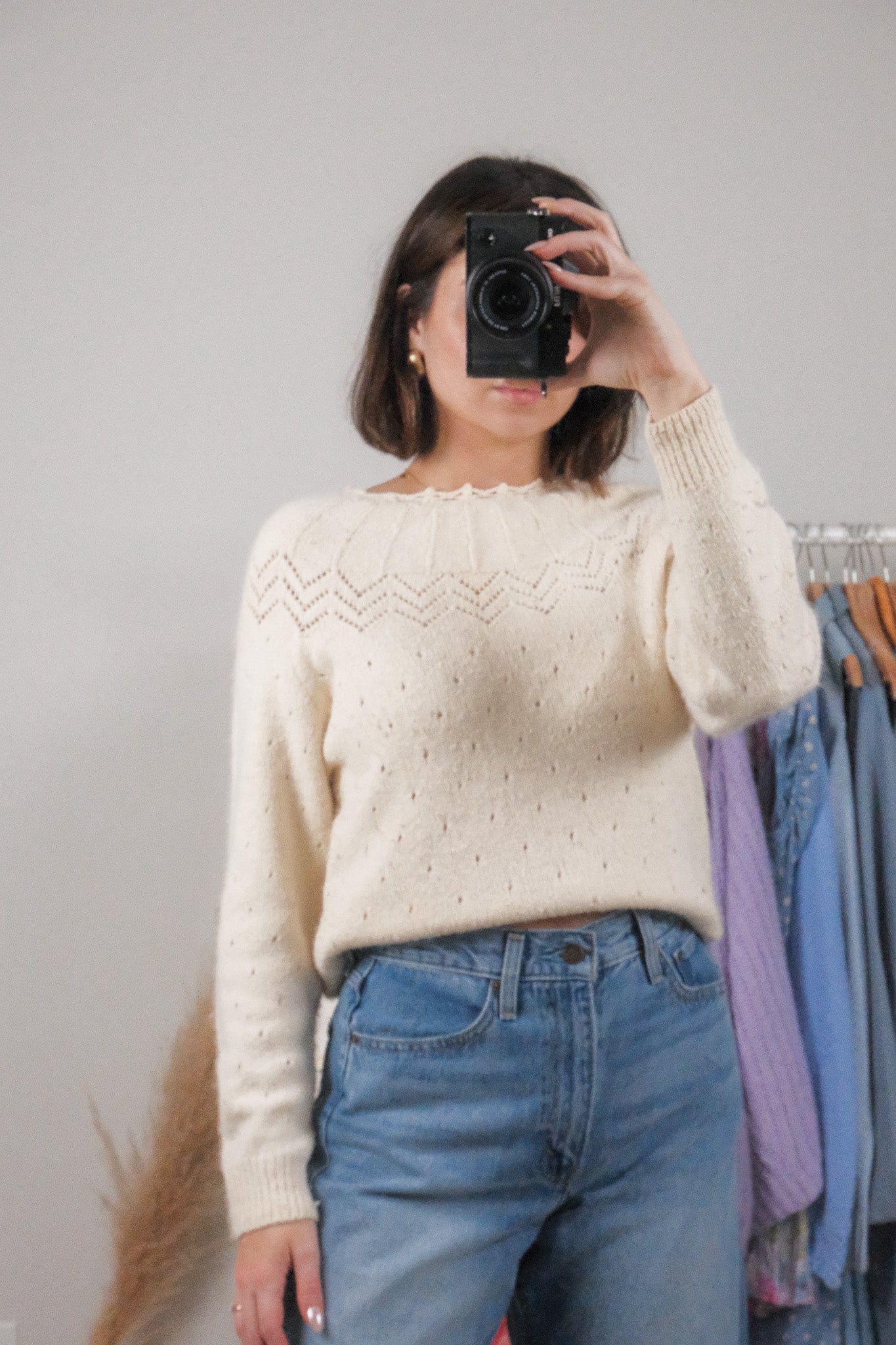 Vintage x Eaton x Silk/Angora/Wool Blend Knit (S/M)