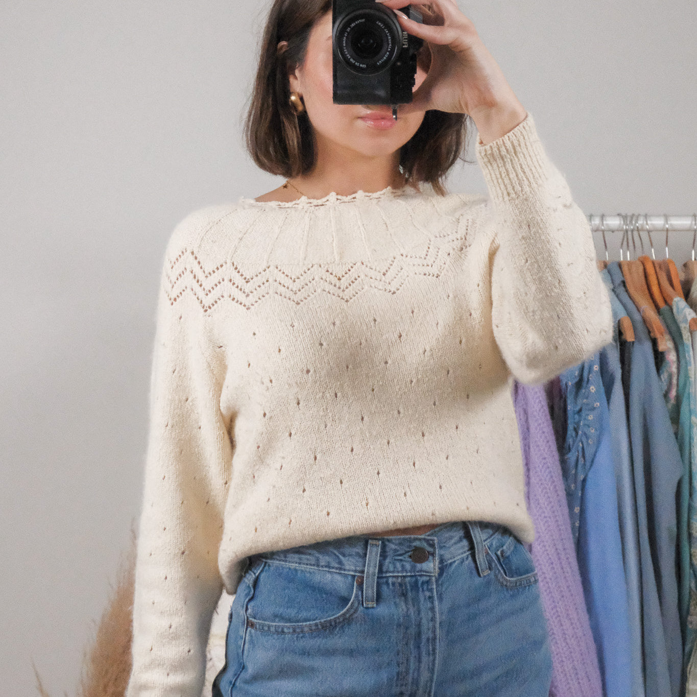 Vintage x Eaton x Silk/Angora/Wool Blend Knit (S/M)