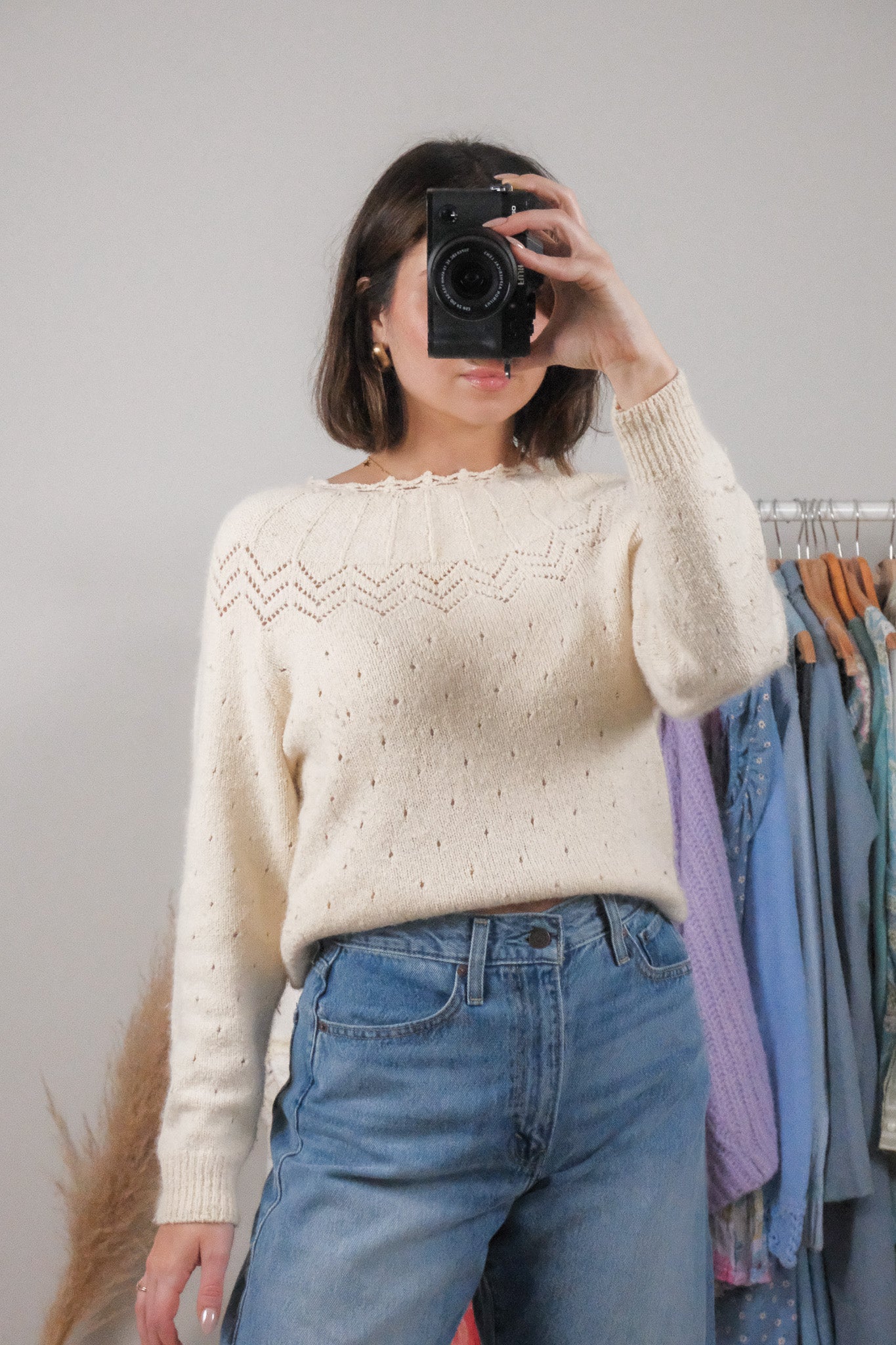 Vintage x Eaton x Silk/Angora/Wool Blend Knit (S/M)