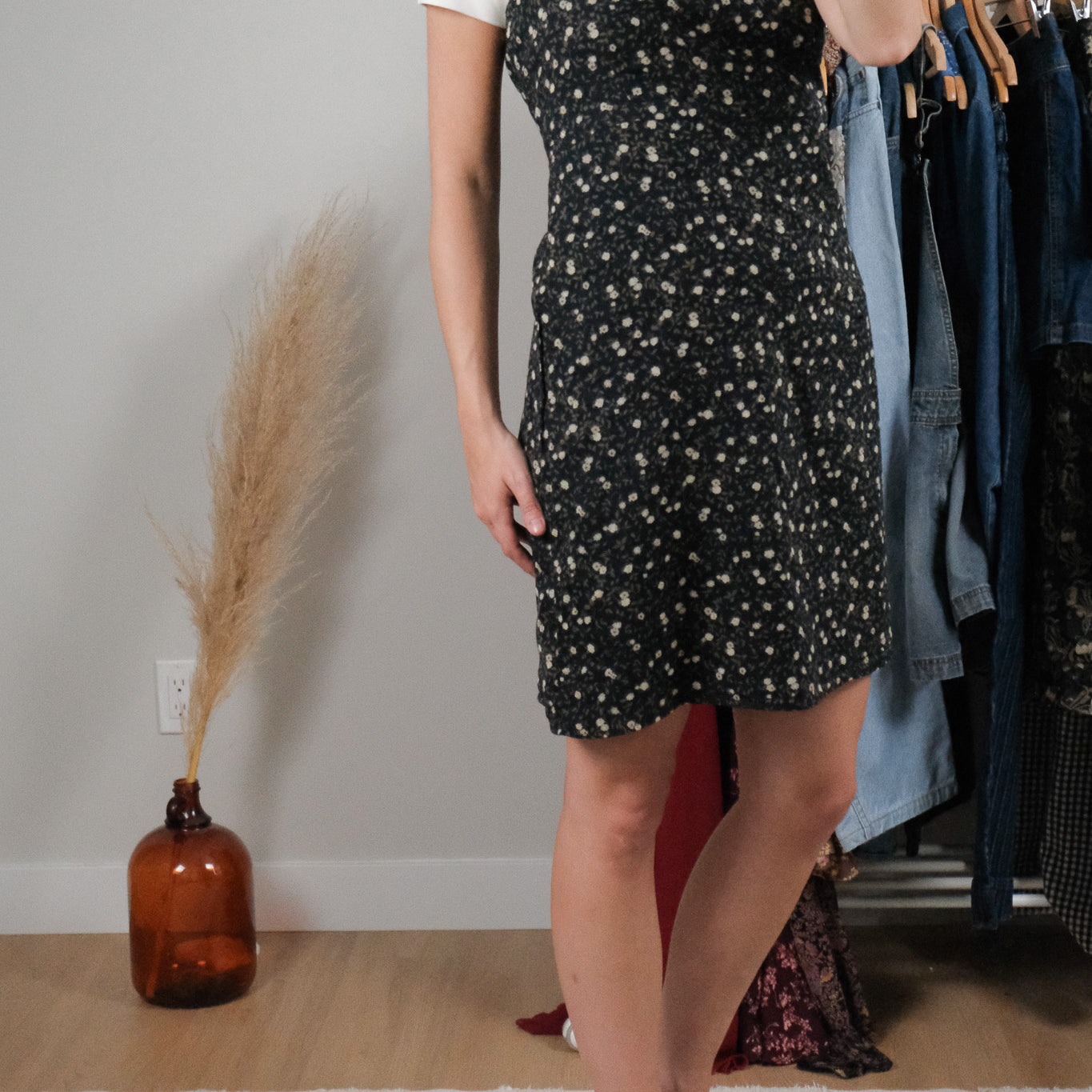 Vintage x Cotton Floral Mini Dress (8)