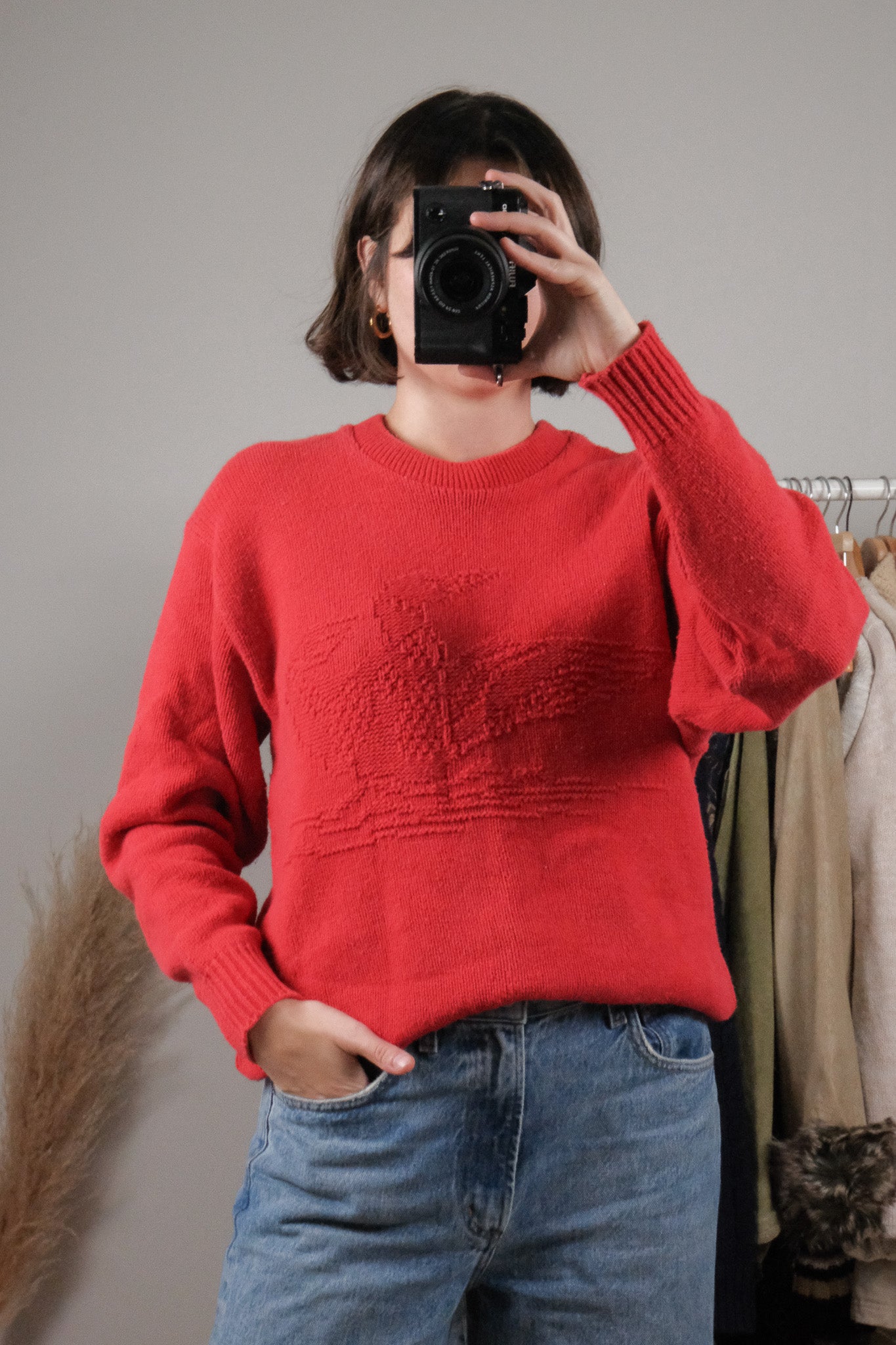 Made in Canada x Vintage x Textured Loon Sweater (S)