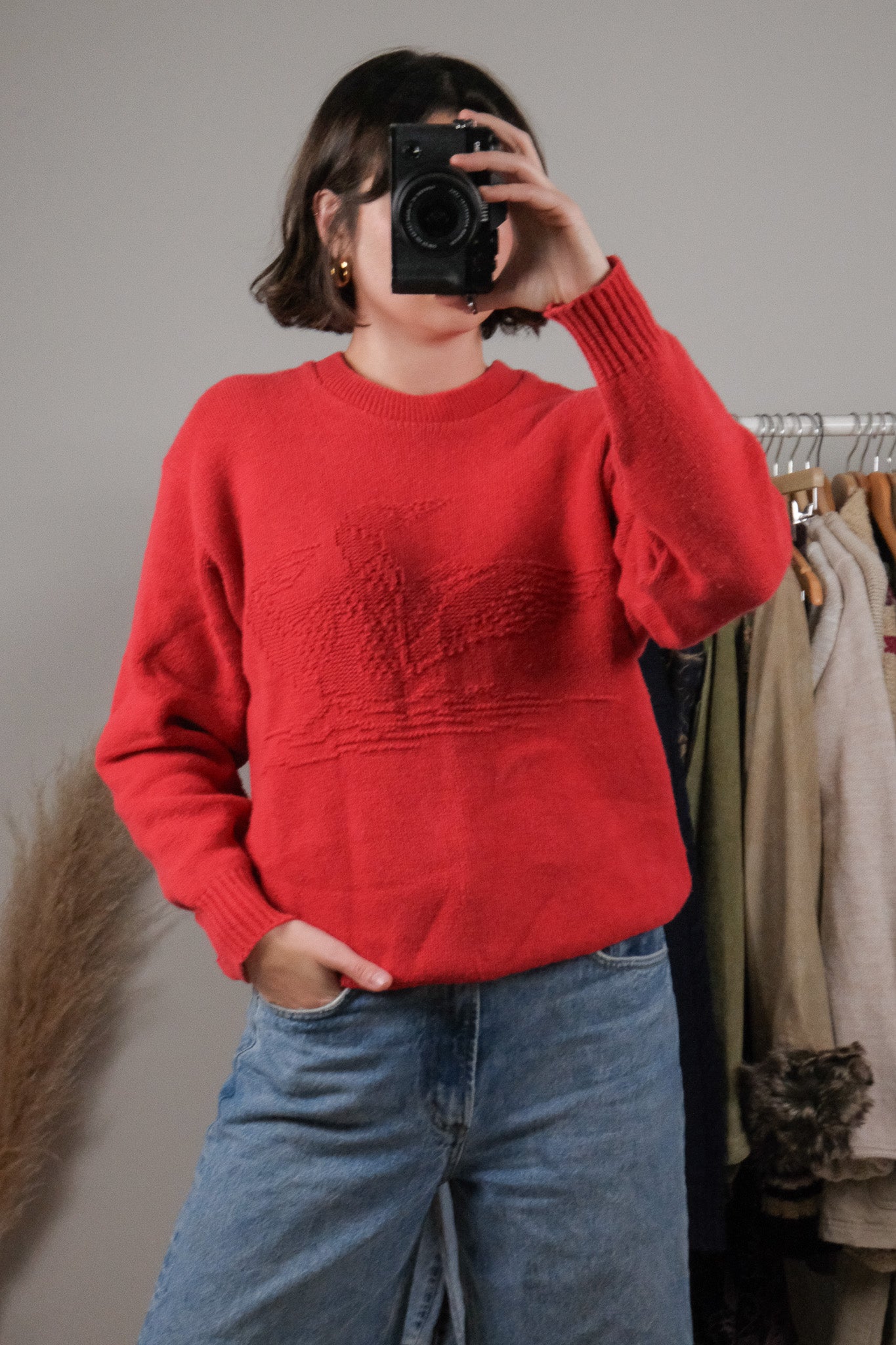 Made in Canada x Vintage x Textured Loon Sweater (S)