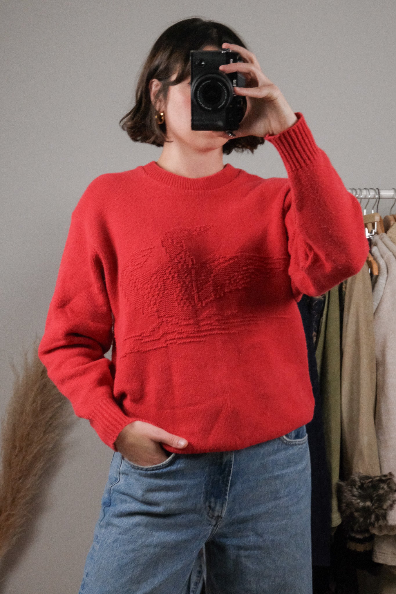 Made in Canada x Vintage x Textured Loon Sweater (S)