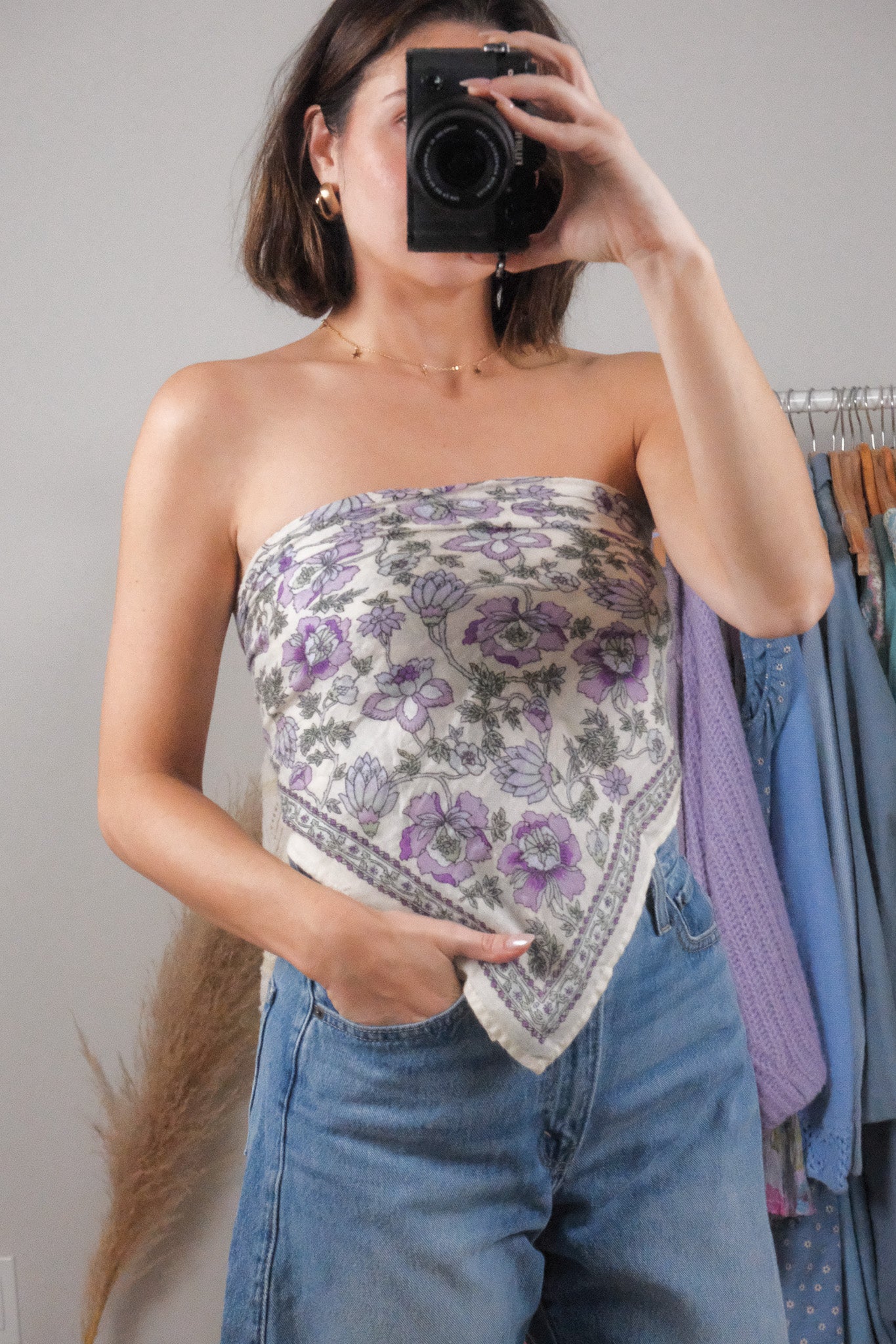 Made in Japan x Vintage x Floral Scarf