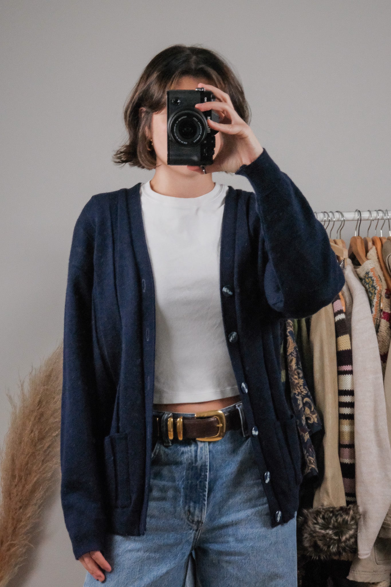 Vintage x Wool Textured Cardigan (S/M)