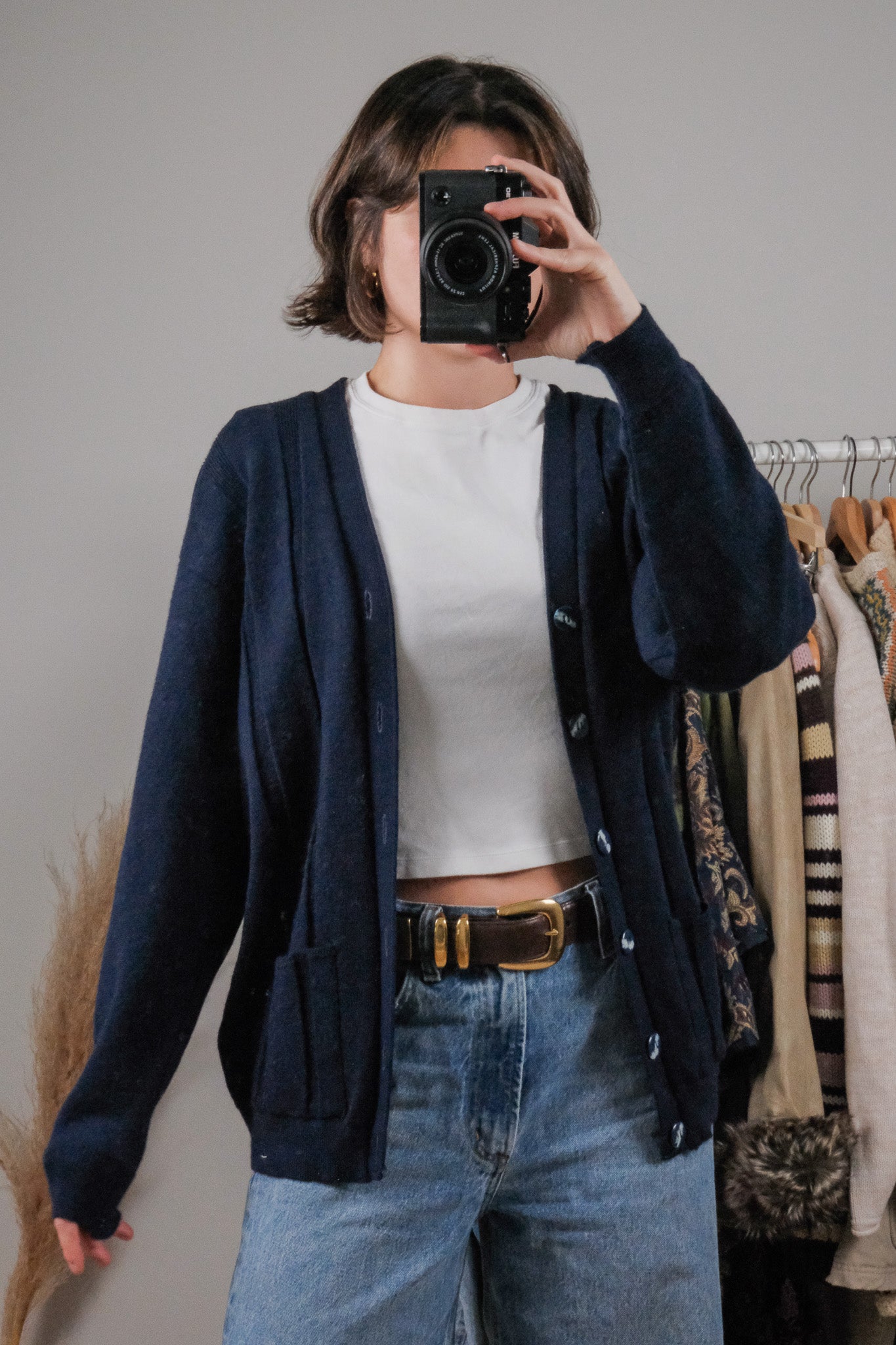 Vintage x Wool Textured Cardigan (S/M)