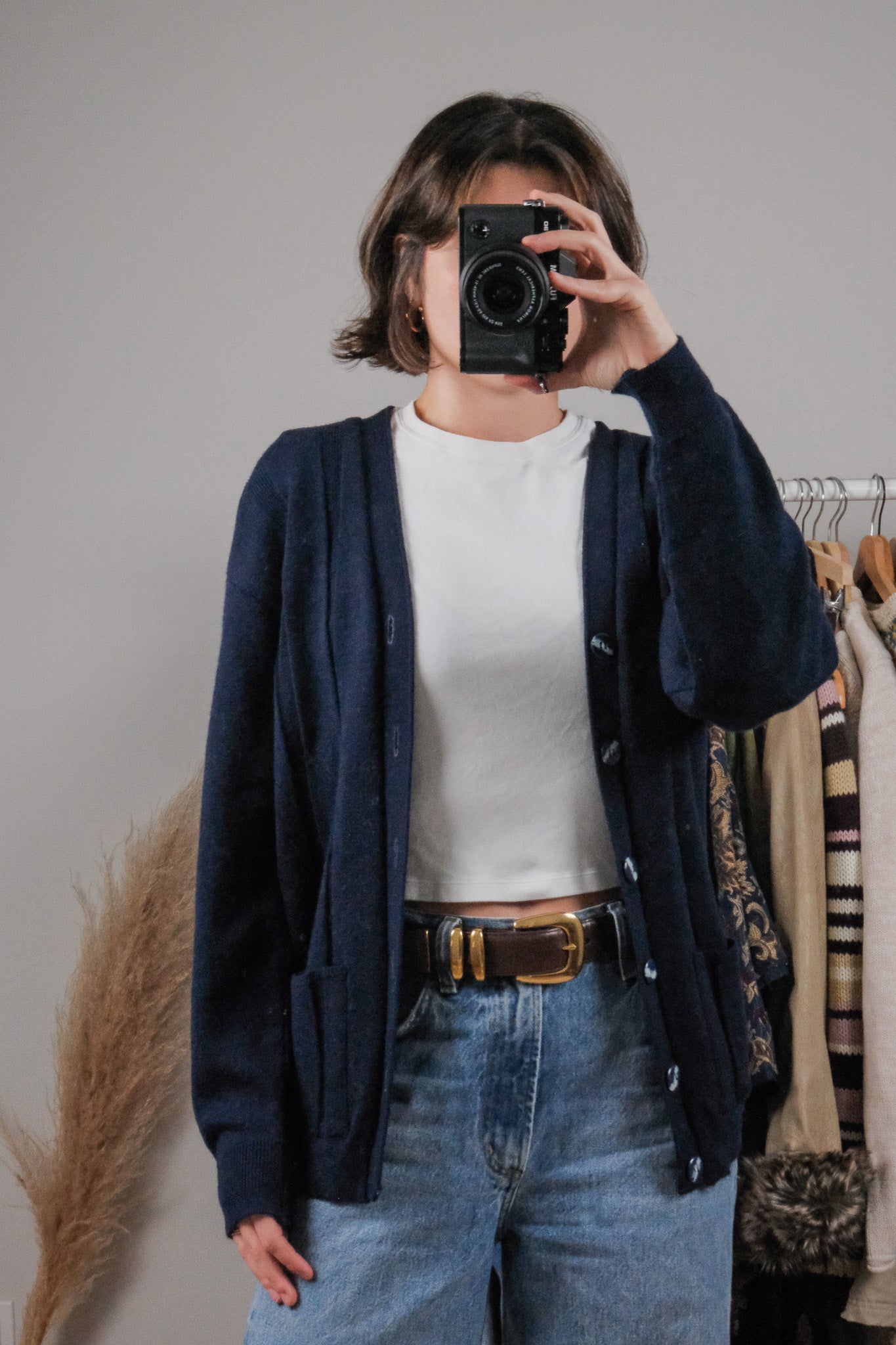 Vintage x Wool Textured Cardigan (S/M)