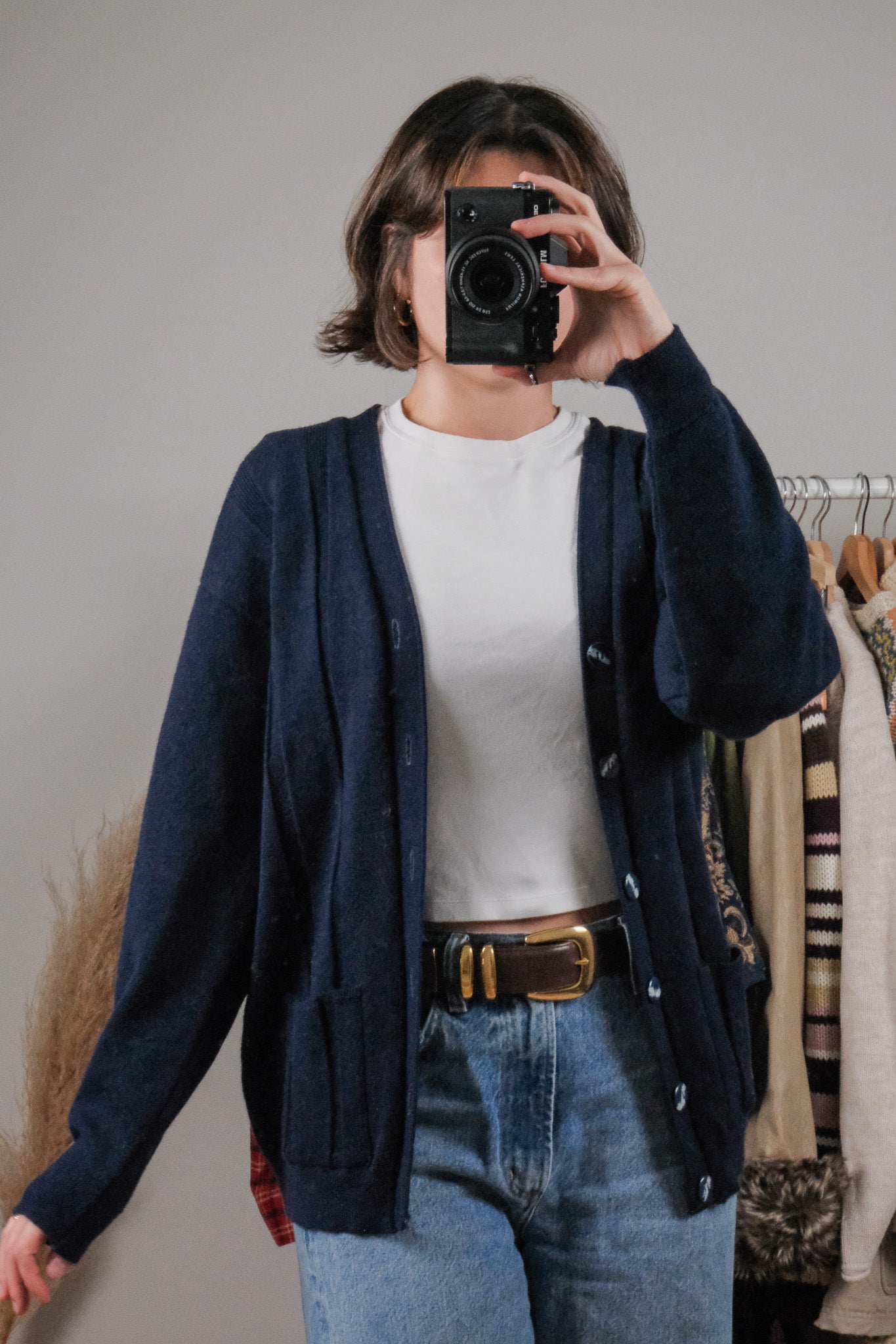 Vintage x Wool Textured Cardigan (S/M)