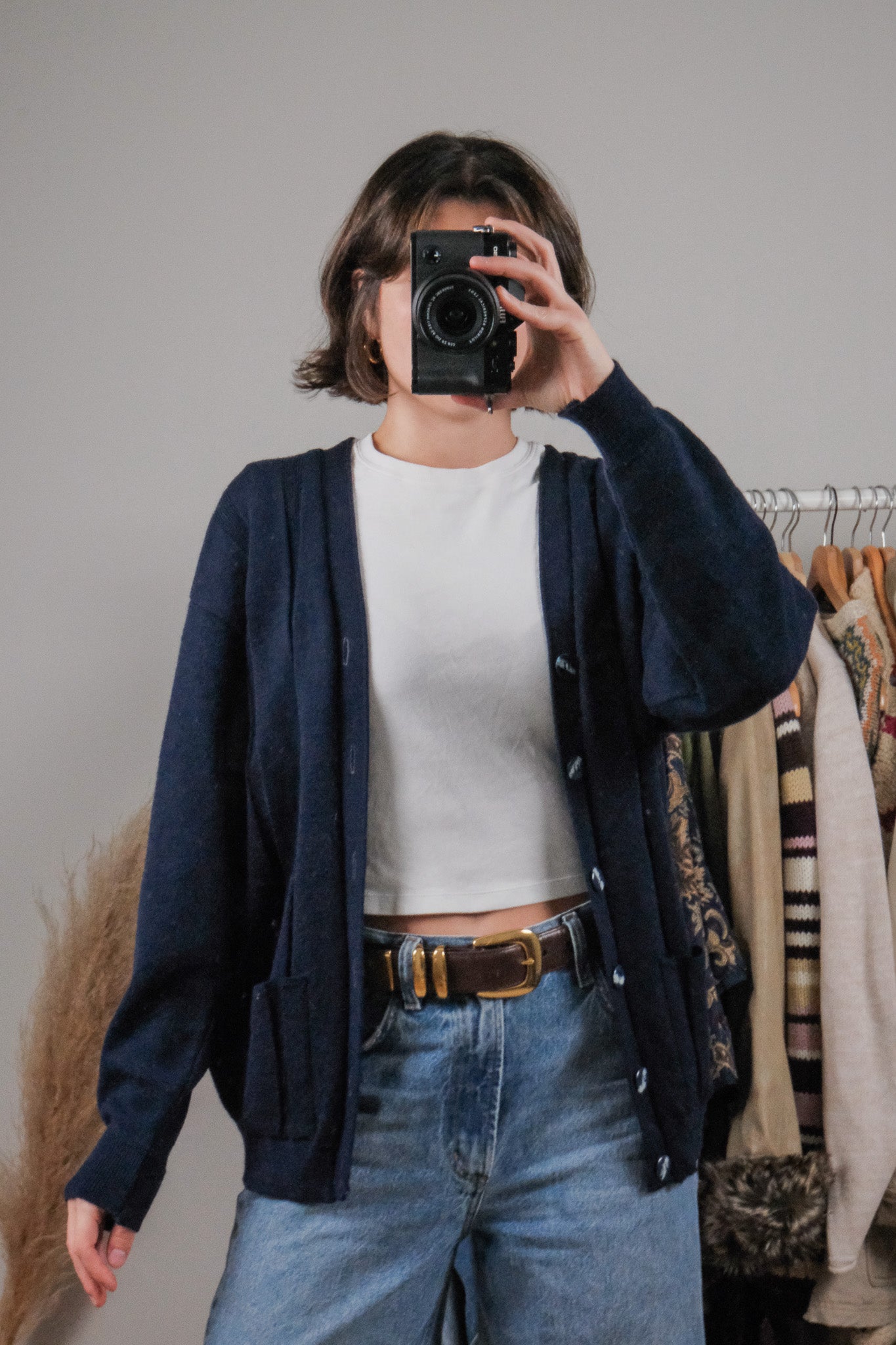 Vintage x Wool Textured Cardigan (S/M)