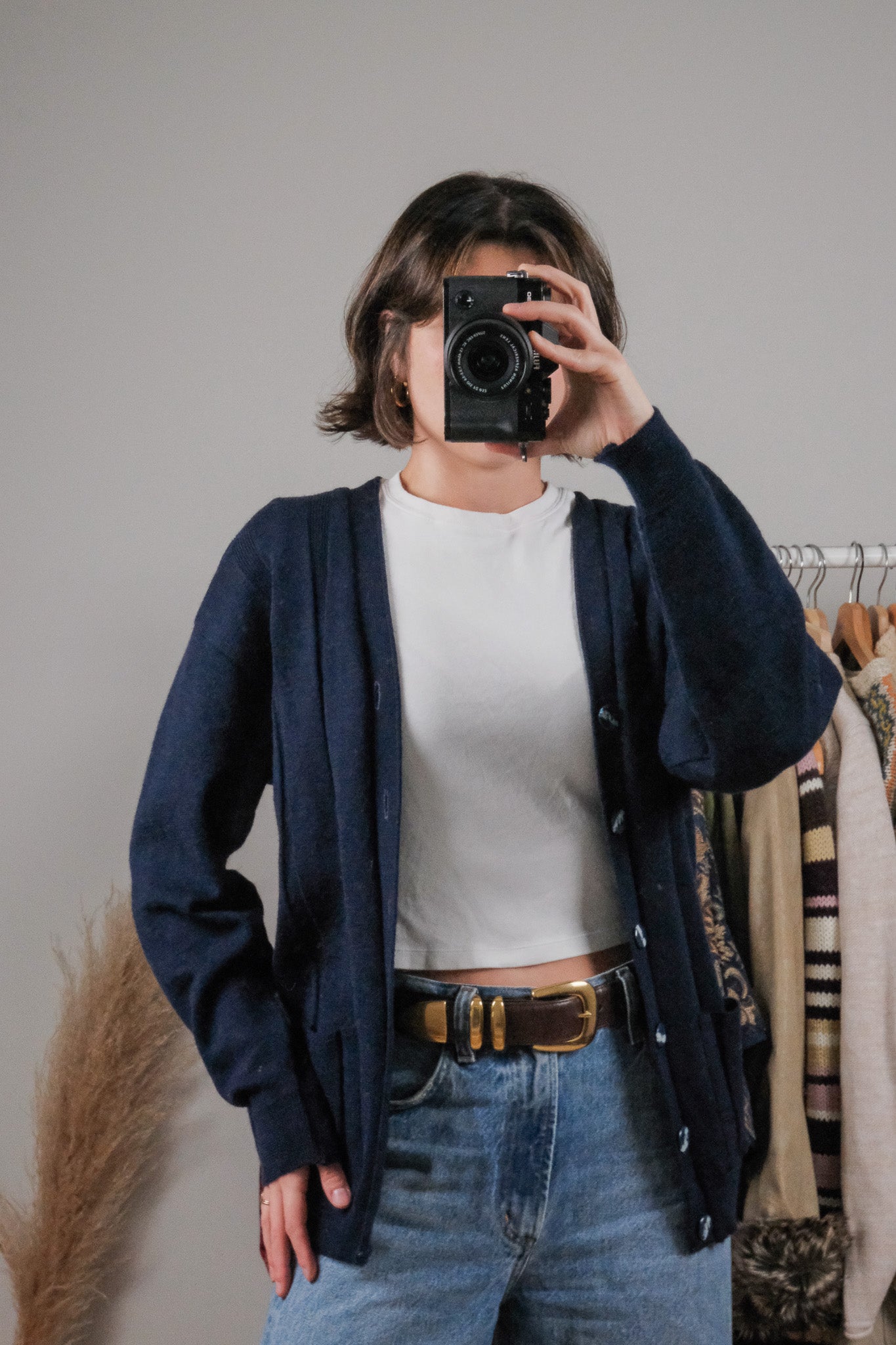 Vintage x Wool Textured Cardigan (S/M)