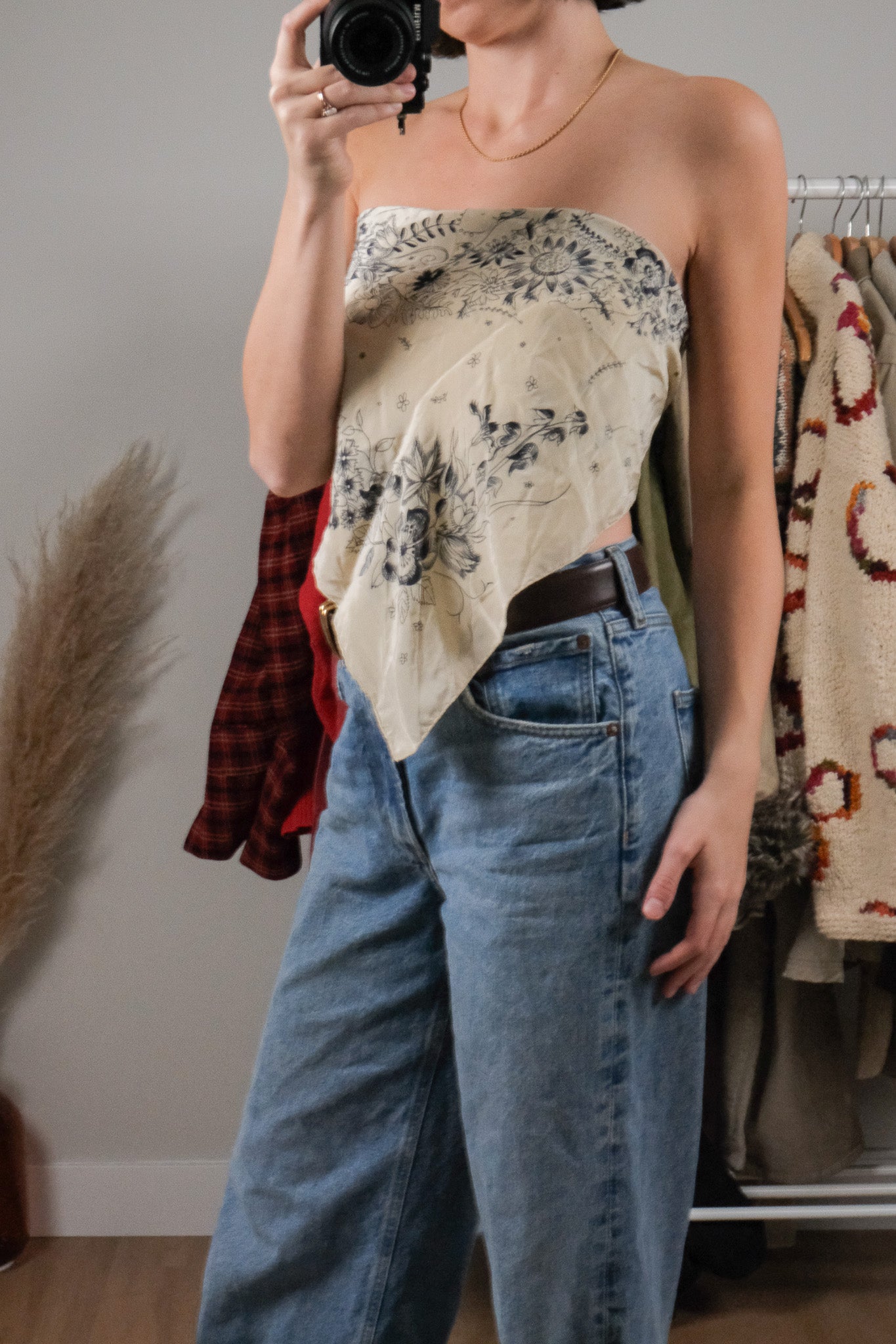 Vintage x Floral Silk Scarf