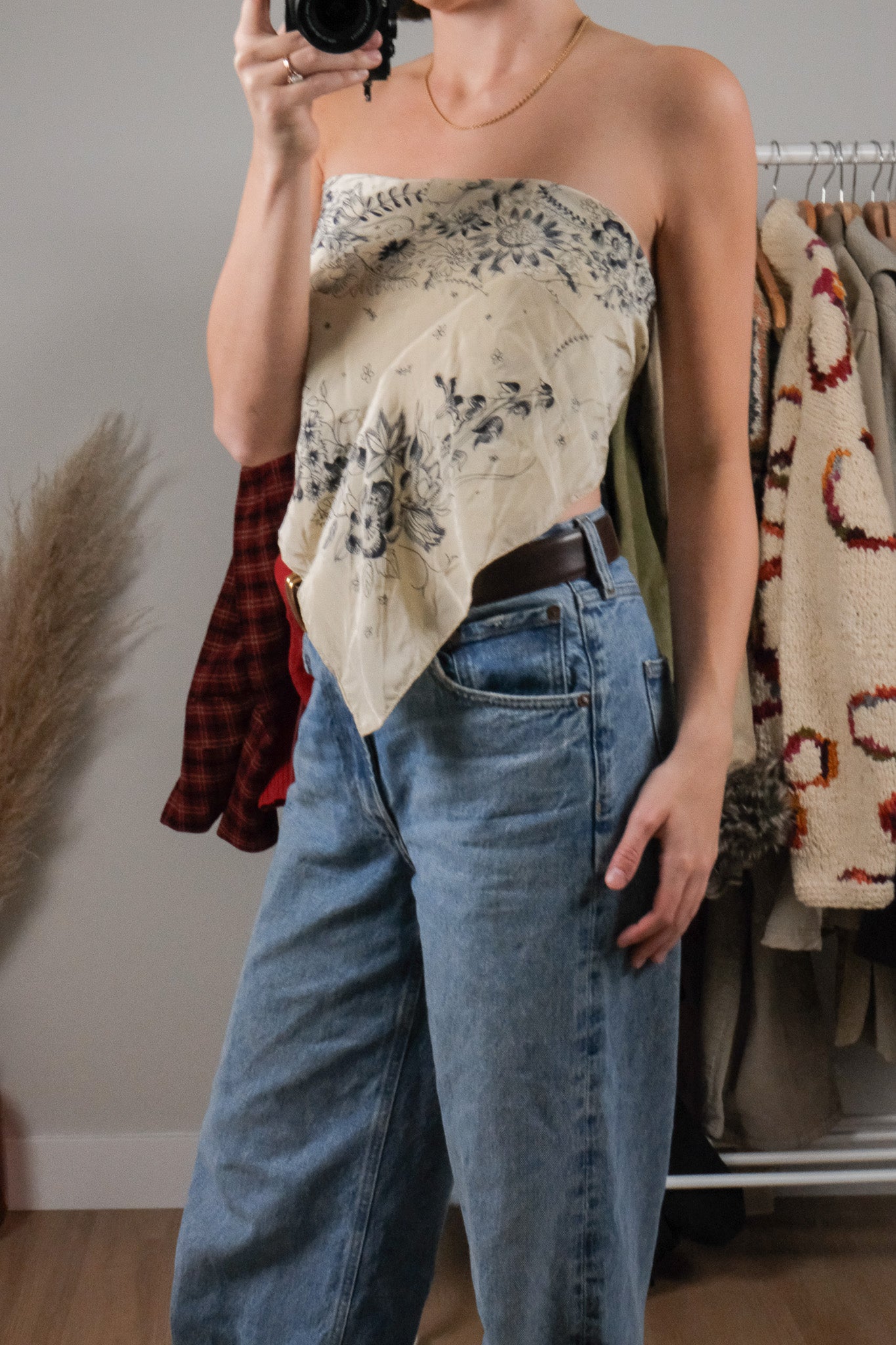 Vintage x Floral Silk Scarf