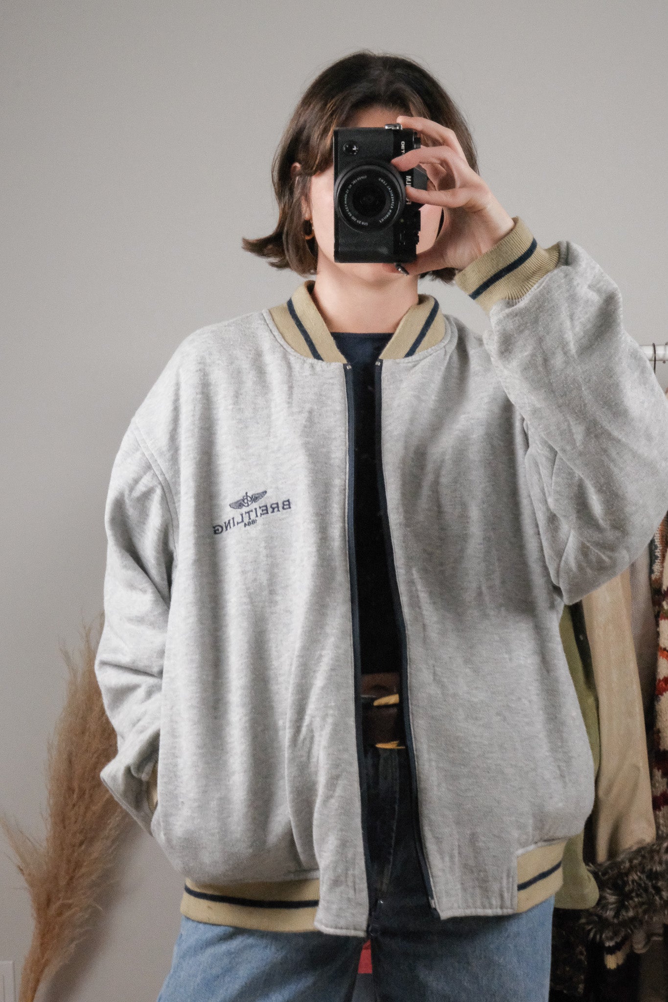 Breitling x Reversible Varsity Zip Up Jacket (L)