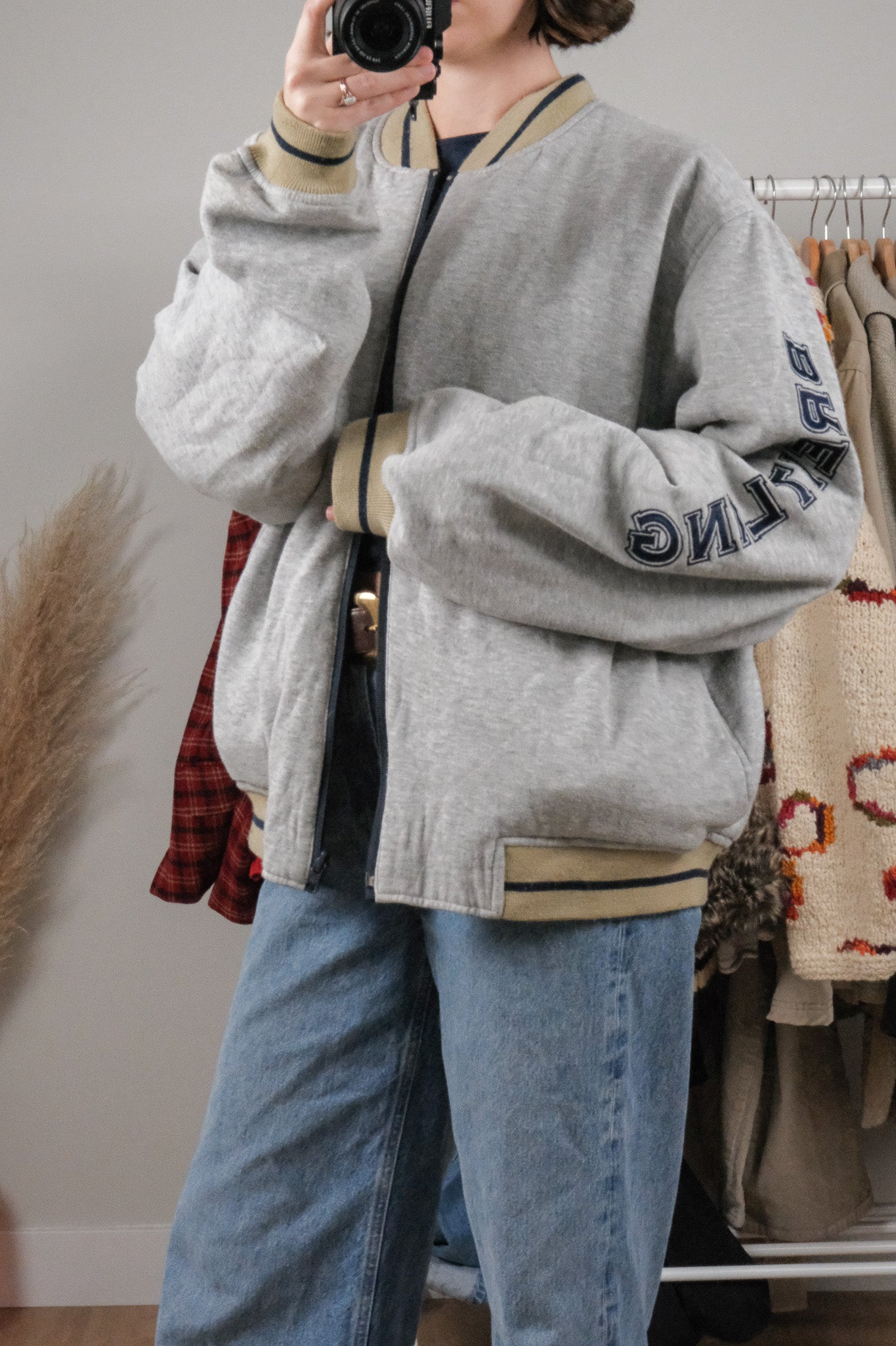 Breitling x Reversible Varsity Zip Up Jacket (L)