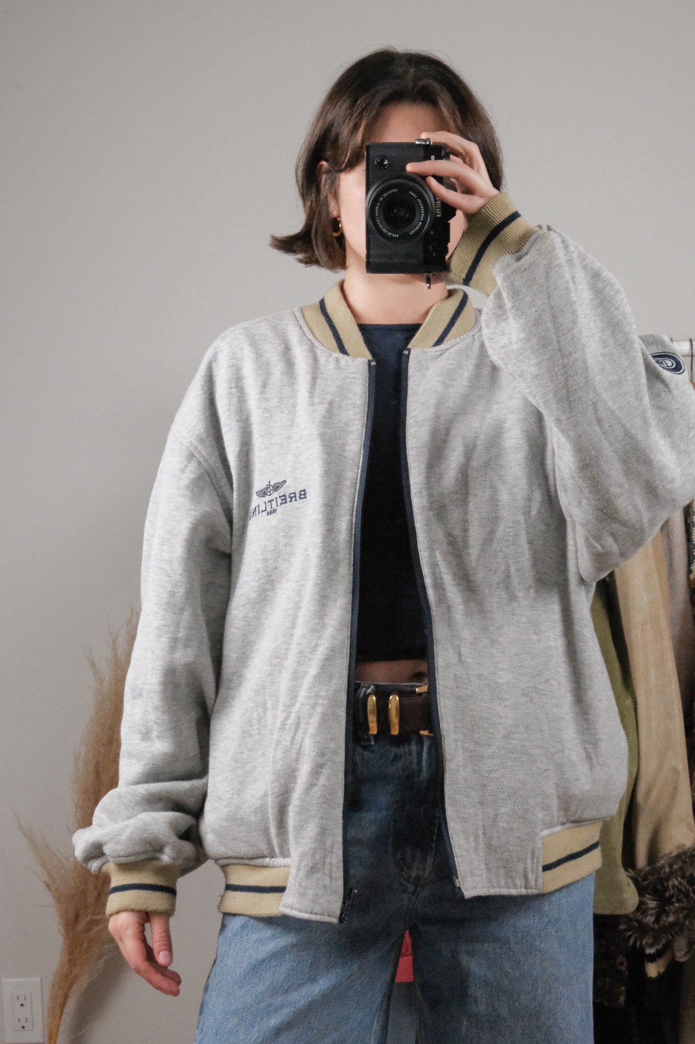 Breitling x Reversible Varsity Zip Up Jacket (L)