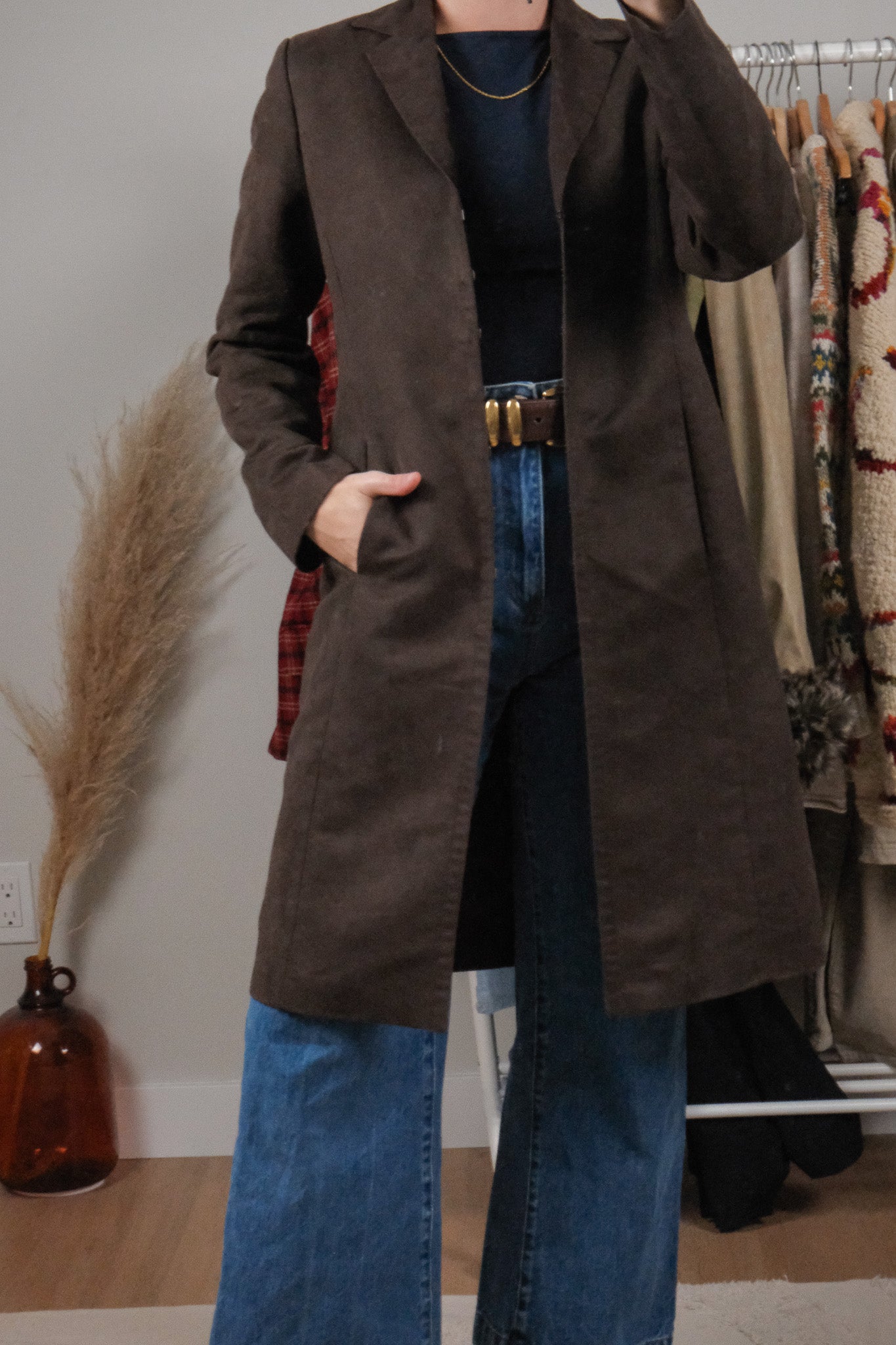 Vintage x Clasp Faux Suede Jacket (XS-S)