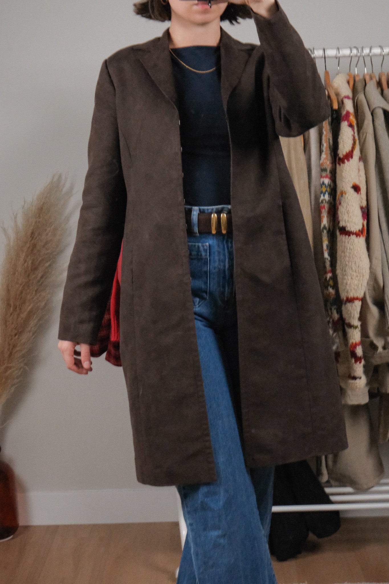 Vintage x Clasp Faux Suede Jacket (XS-S)