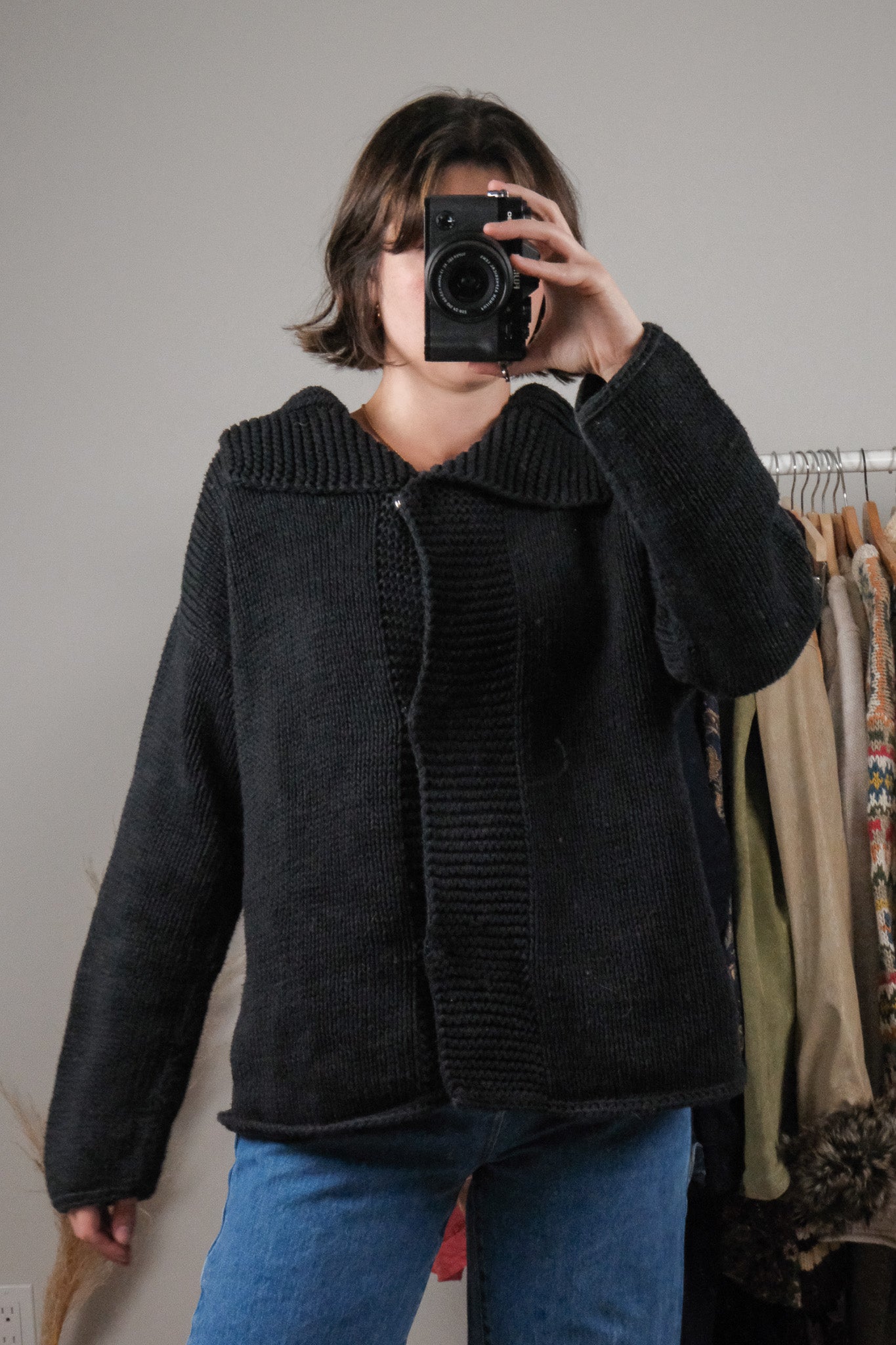 Vintage x Cotton Collared Chunky Knit (M-XL)